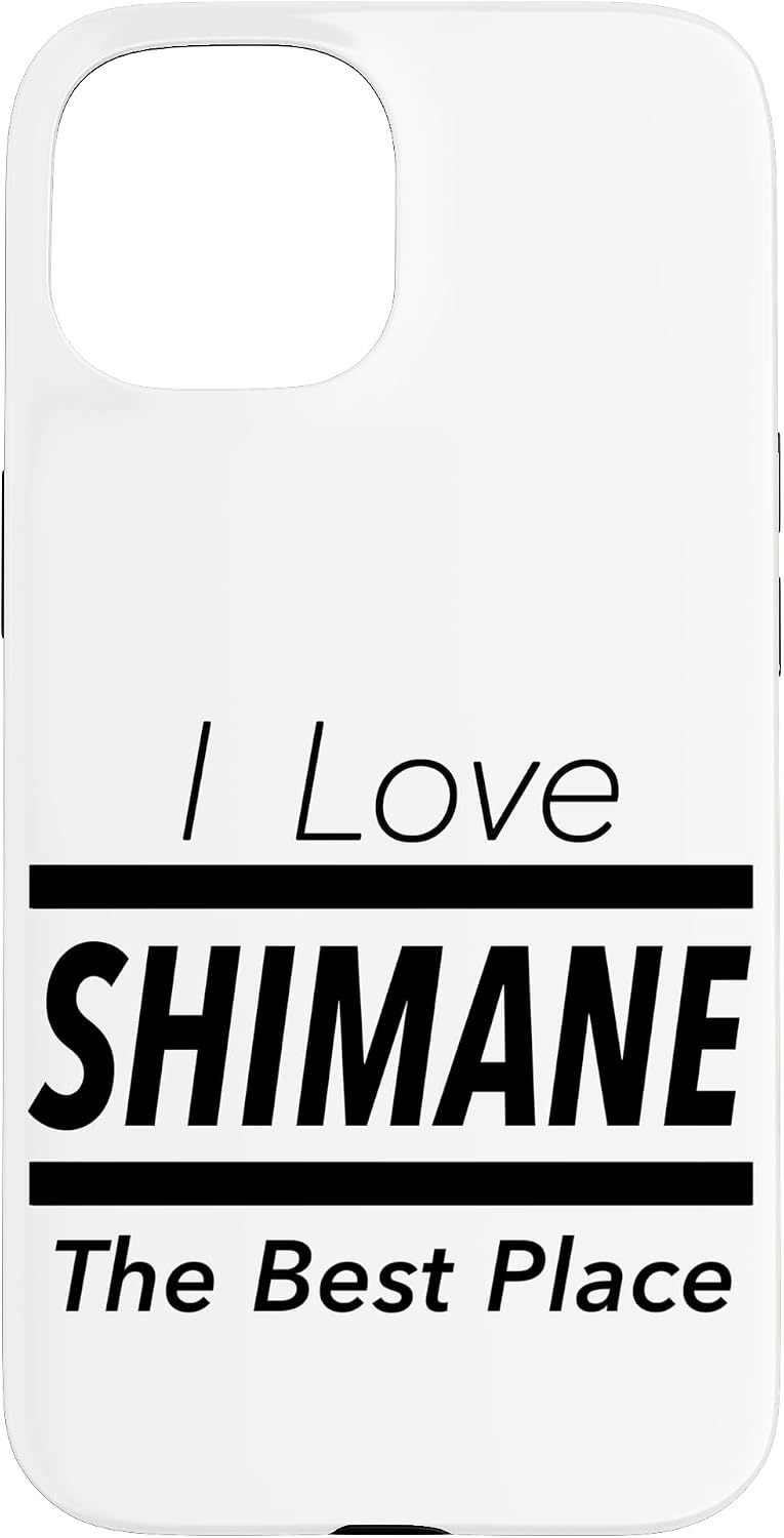 iPhone 15 Pro Max I Love Shimane (I Love) JIMO-T [47 Prefectures] Jimoti Local Love Goods Travel Souvenir Funny Smartphone Case