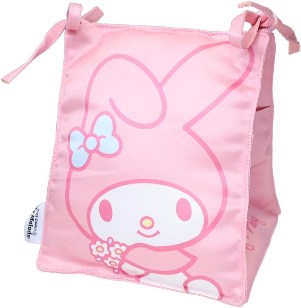 Moripilo Morista 427473 Tissue Case, Stylish, Tabletop with Mirror, Half Tissue Storage (Sanrio, Chromi, Pink), 5.5 x 5.5 x 7.1 inches (14 x 14 x 18 cm)