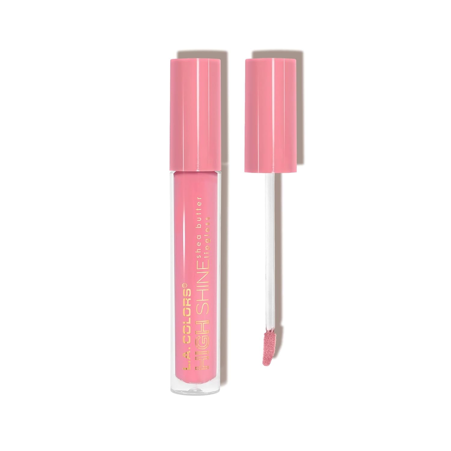 Manteca de Karité Lip Gloss de lato brillo L.A. Colors, de 0,14 onza, Transparente