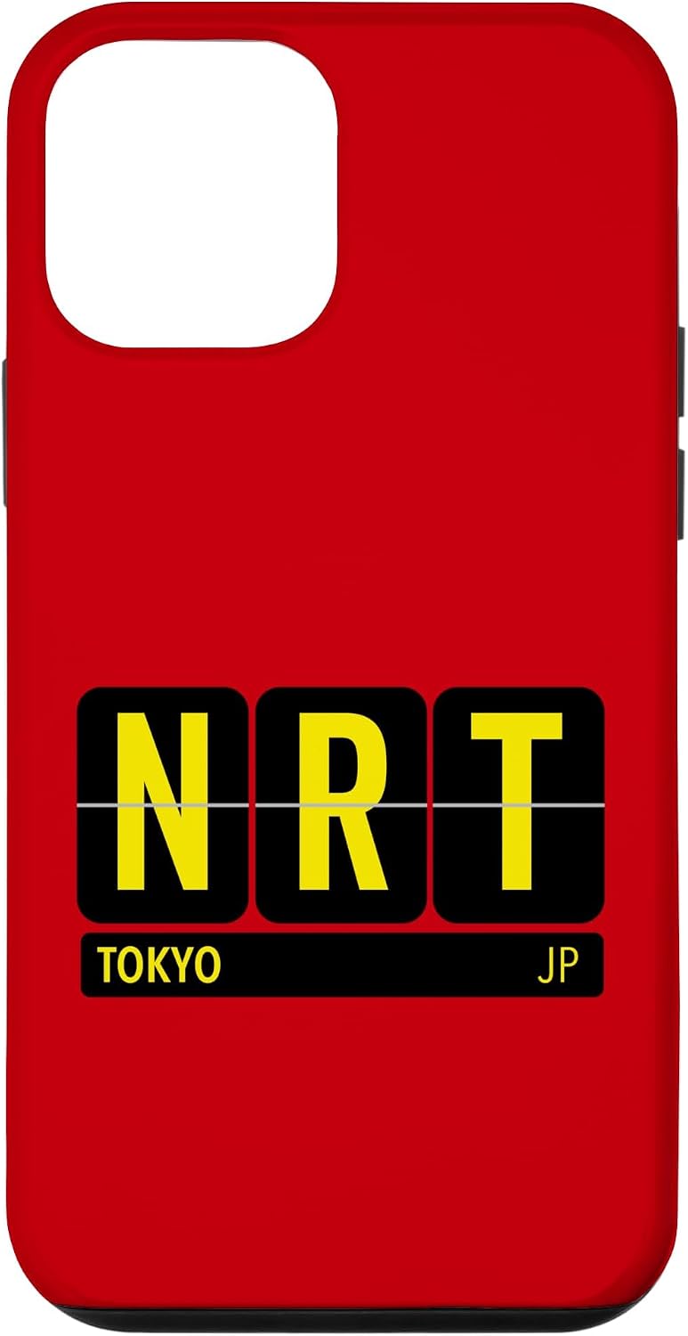 NRT 東京 日本 旅行 お土産 イエロー文字 スマホケース iPhone 11 用