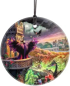 Disney - 101 Dálmatas – 3.5 pulgadas Starfire Prints colgante accesorio de impresión de vidrio – Ideal para regalar y coleccionar | Hanging glass print | Bedroom or office display | Disney fan gift