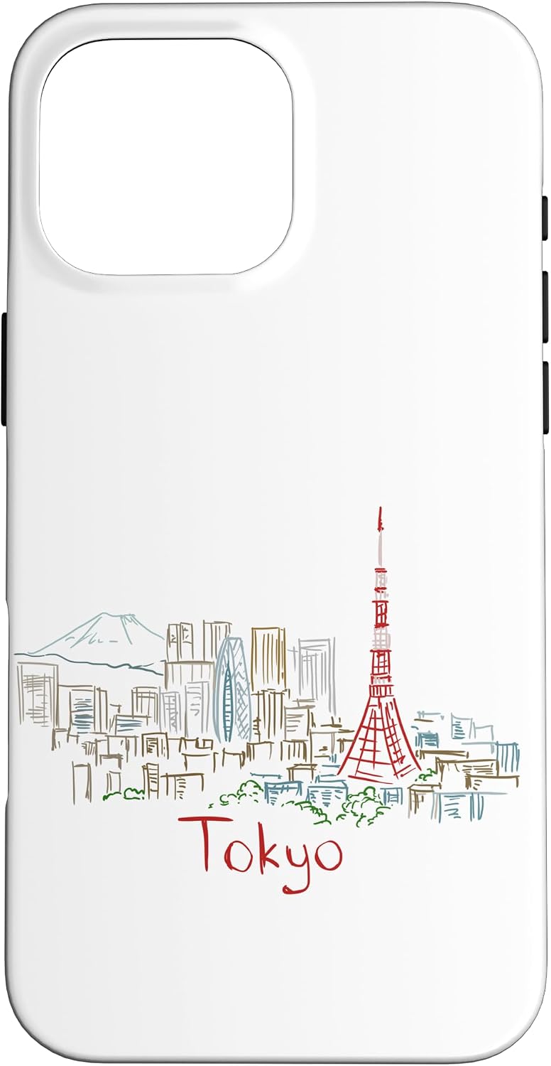 東京 日本 旅行 お土産 パノラマ 都市 ランドマーク ギフト スマホケース iPhone SE (2020) / 7 / 8 用