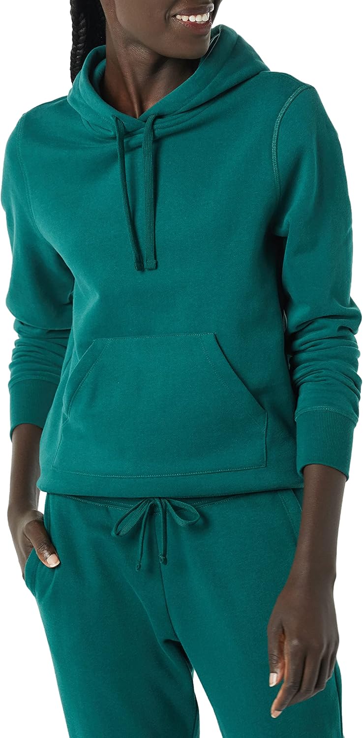 Essentials Sudadera con capucha, de vellón, para mujer