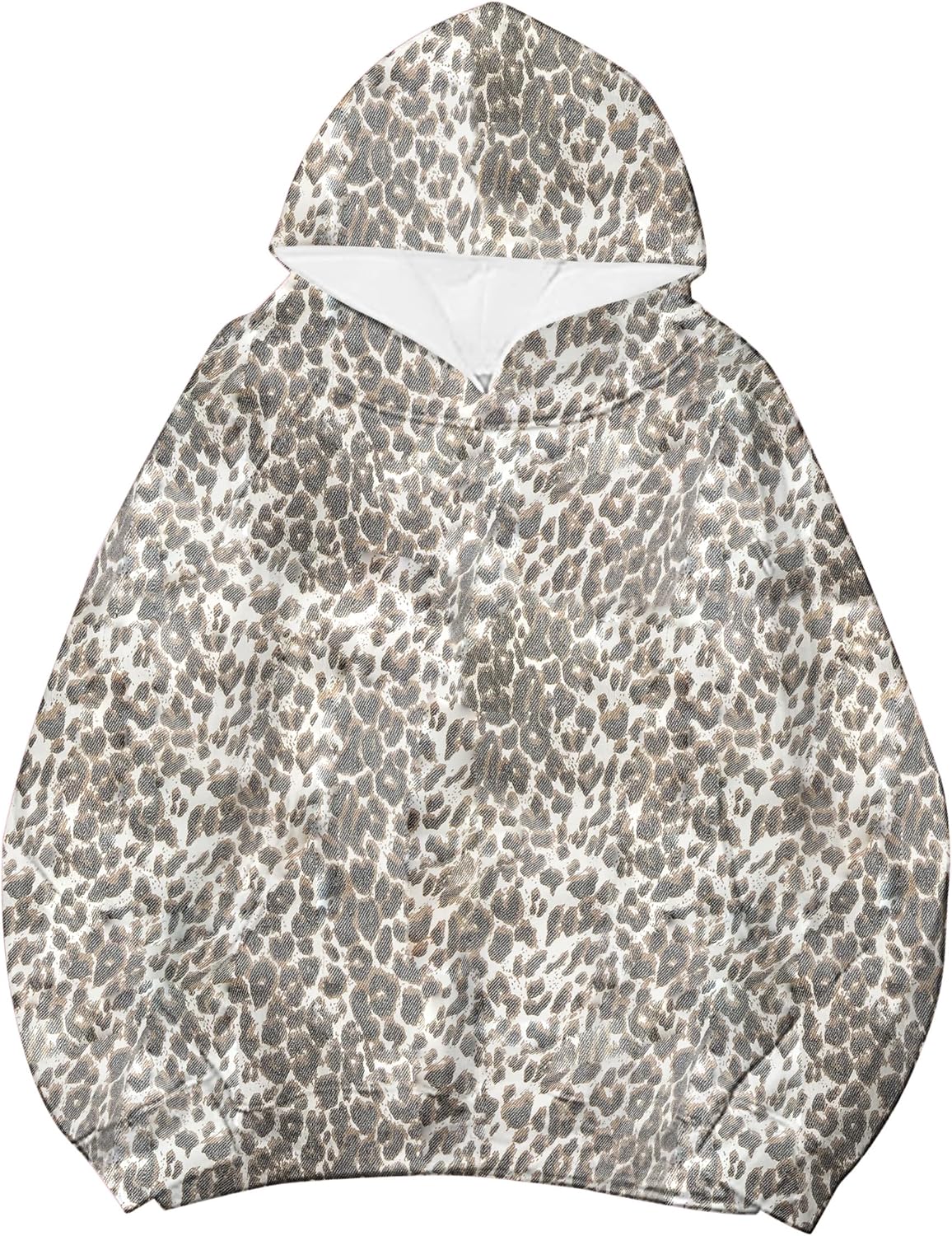Lauweion - Sudaderas con capucha básicas de forro polar para mujer, con estampado de letras, manga larga, bolsillo canguro, hombros caídos, estilo holgado