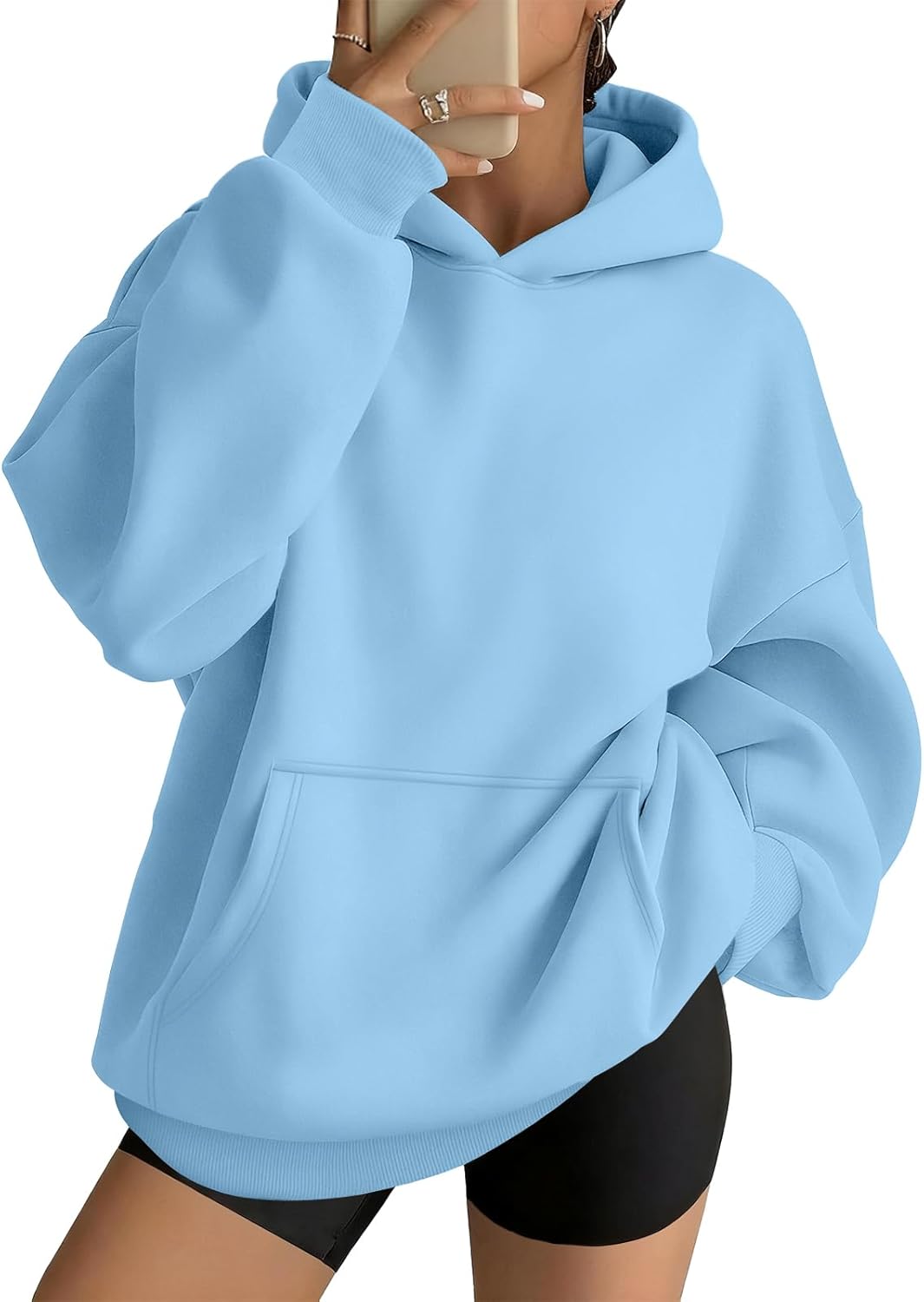 AUTOMET Sudaderas con capucha grandes para mujer, de vellón, modernas, sudaderas con cremallera 2026 | Comfrt Wear, Oversized Fit Soft Fleece Pullover, Perfect For Trendy Streetwear, College Outfits, And Daily Home Wear