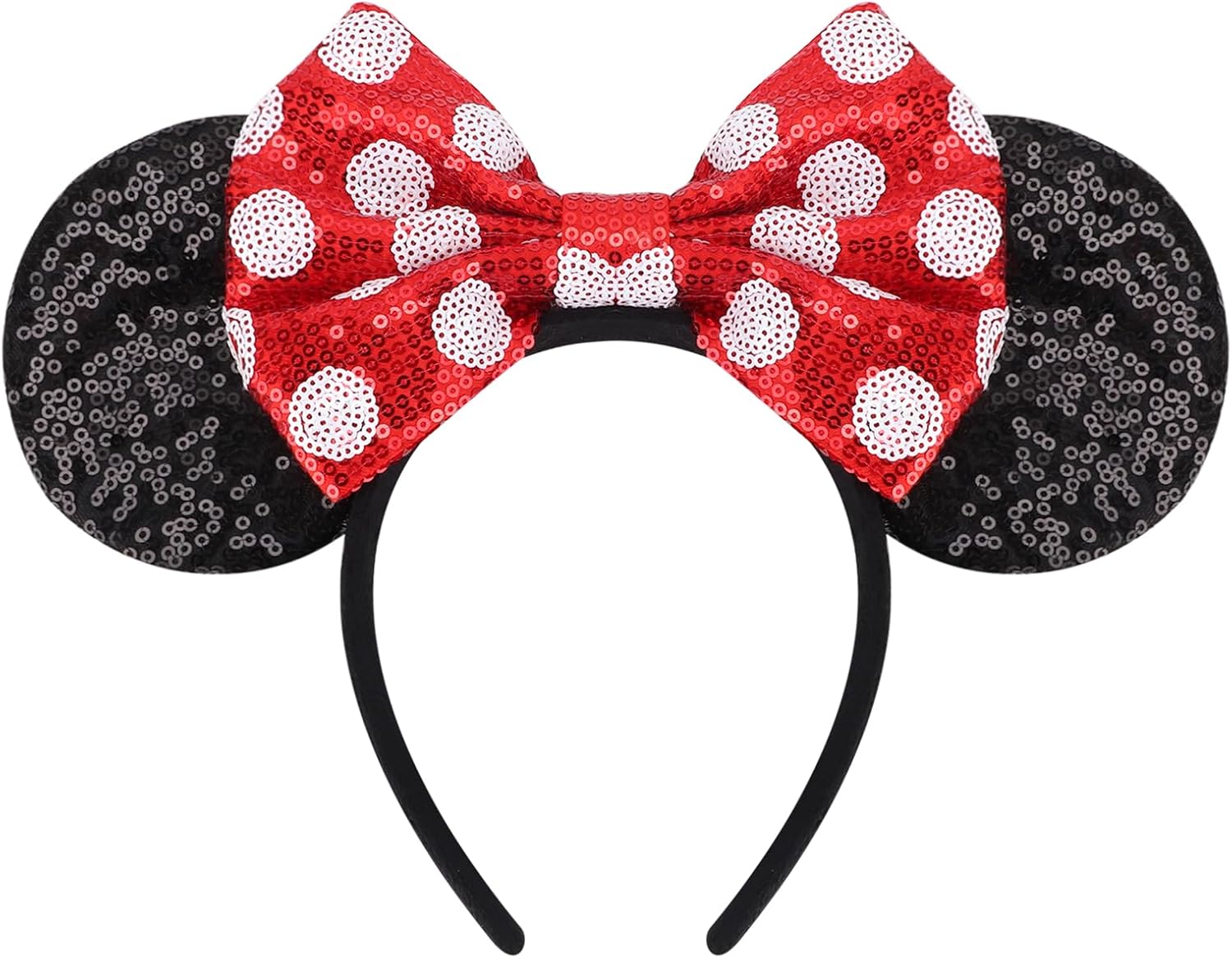 DRESHOW Mouse Ears Bow Sequins Party Decoration Cosplay Costume for Girls and Women