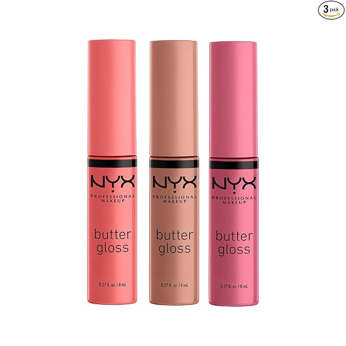 NYX MAQUILLAJE PROFESIONAL Brillo de mantequilla, brillo de labios no pegajoso - Tiramisu (Brown)