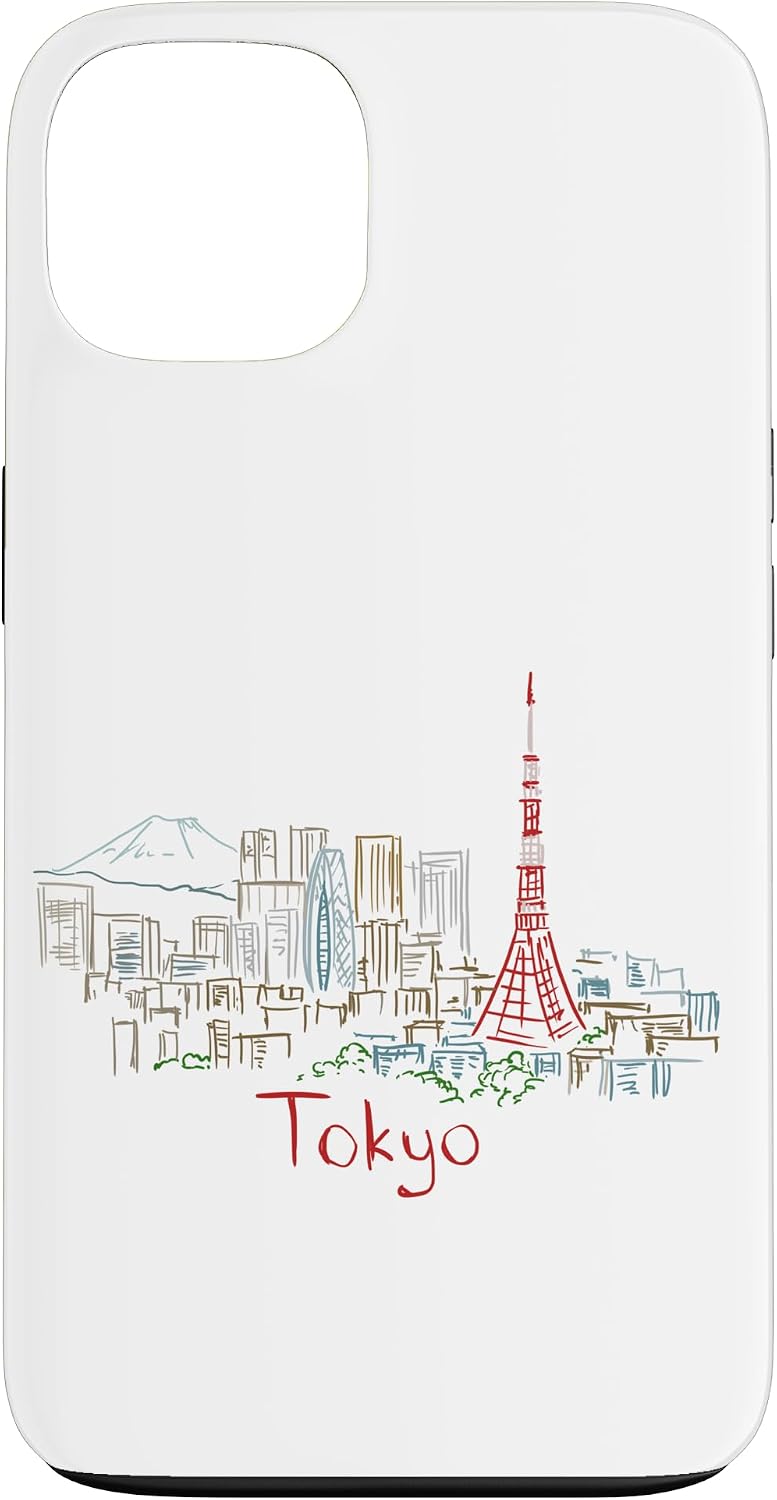 東京 日本 旅行 お土産 パノラマ 都市 ランドマーク ギフト スマホケース iPhone SE (2020) / 7 / 8 用