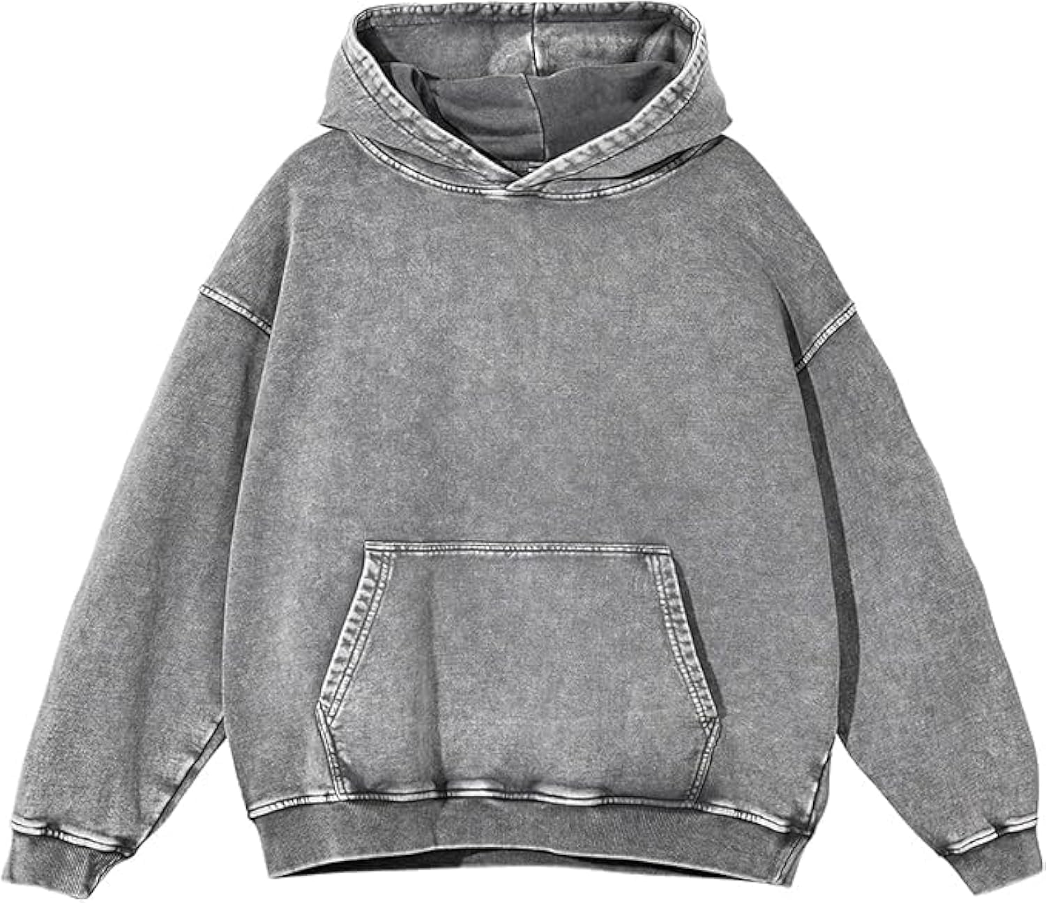 KEEPSHOWING Sudaderas con capucha de gran tamaño para hombre, estilo vintage, para parejas, con lavado ácido, sudaderas con capucha para hombre, ropa de calle