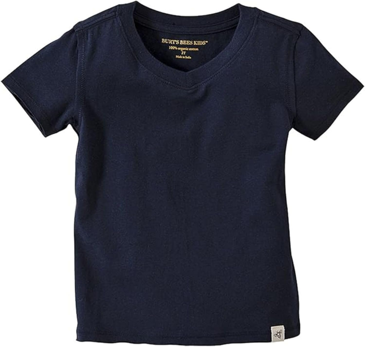 Burt's Bees Baby Camisetas para Bebés Niños, Camisetas de Manga Corta y Larga con Cuello en V y Cuello Redondo para Bebés y Niños Pequeños, 100% Algodón Orgánico