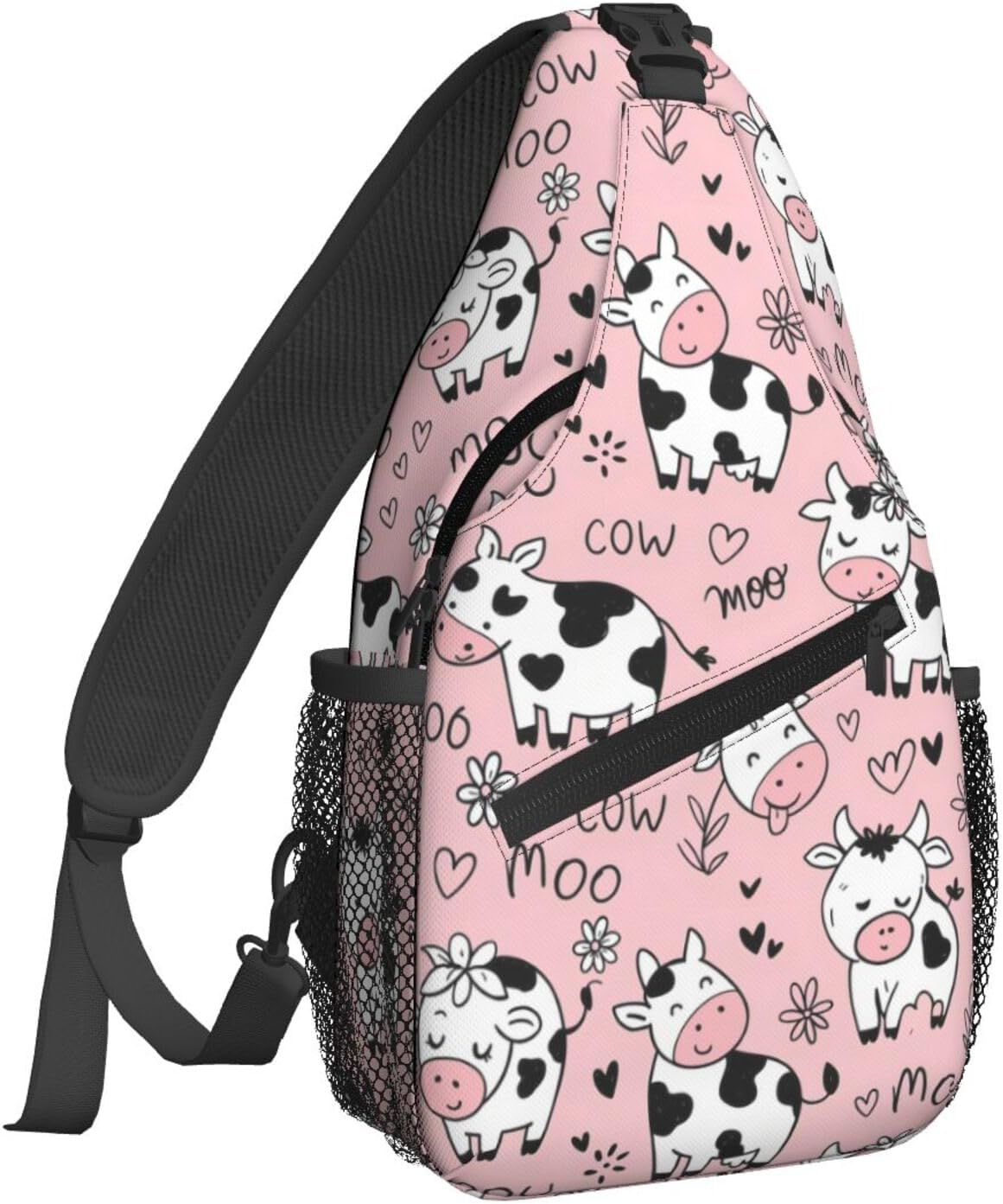 Famame Mochila bandolera para el pecho, bolsa de hombro, gimnasio, ciclismo, viajes, senderismo, mochila para hombres y mujeres, MultiColor37, Tamaño único