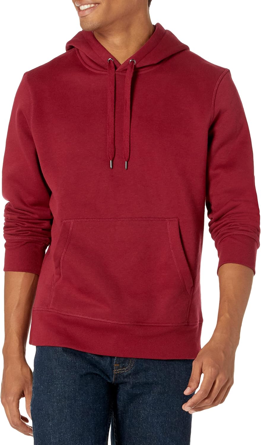 Essentials Sudadera de vellón con capucha para hombre (disponible en tallas para hombres grandes y altos)