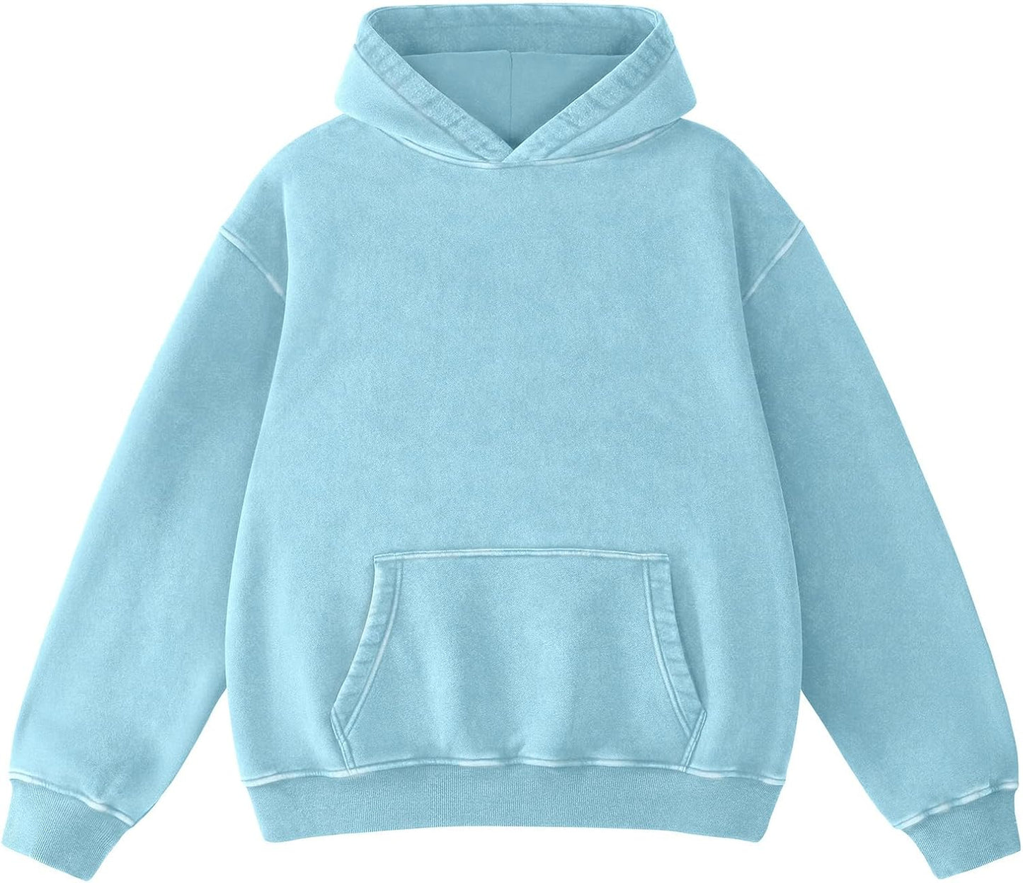 Hatant Sudaderas con capucha de gran tamaño para hombres y parejas, sudaderas con capucha pesadas vintage para hombre, suéteres de lavado ácido, ropa 2026