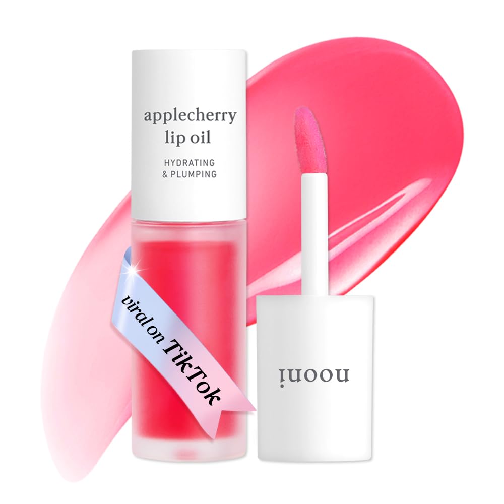 NOONI - Aceite coreano para labios, de larga duración, hidratante, revitalizante para labios secos, impermeable, relleno de calcetines para niñas adolescentes, 0.12 fl.oz, Appleplum