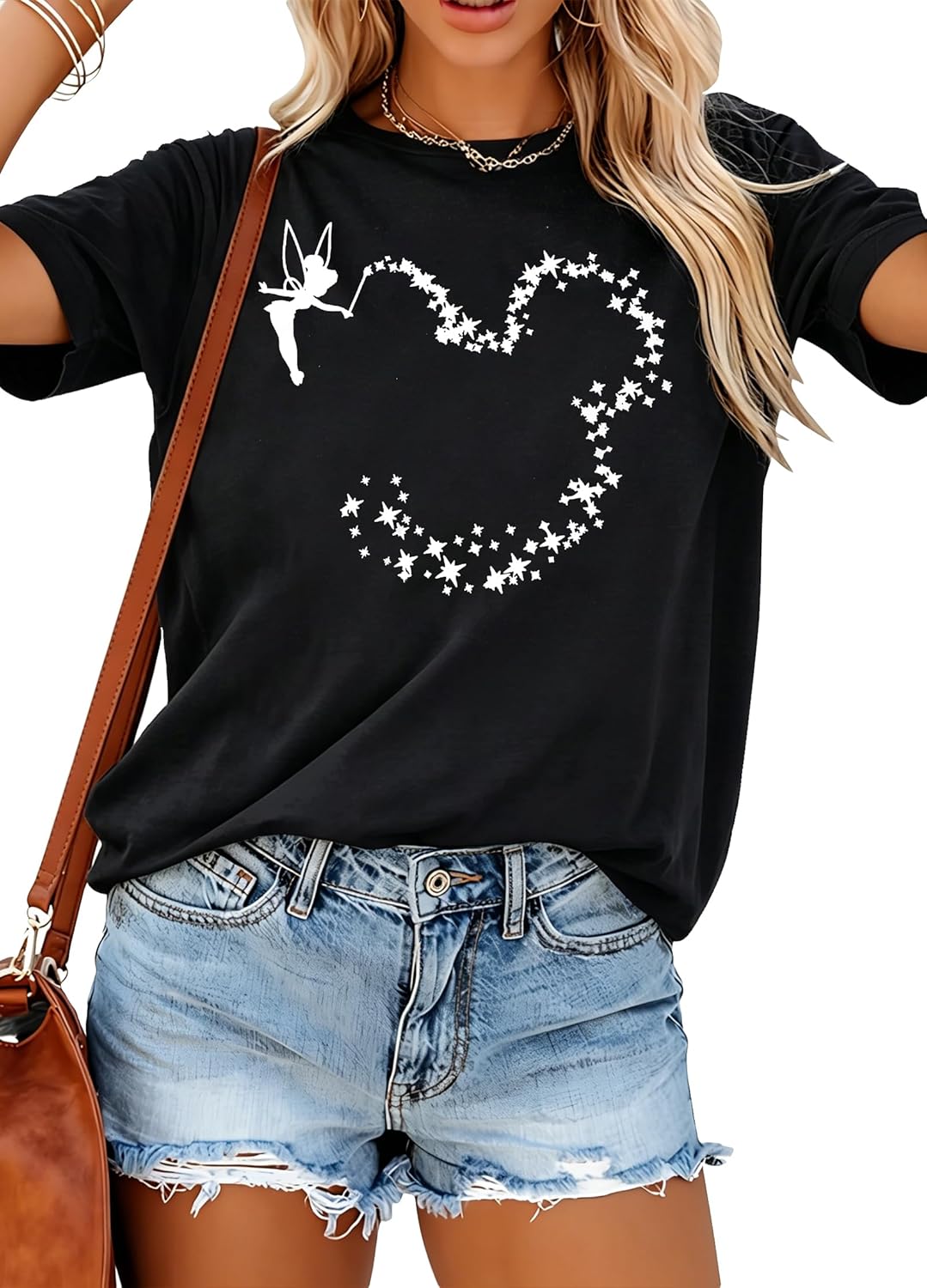 Camisetas de princesa mágica para mujer: camiseta de Magic Kingdom, camiseta de princesa, divertida camiseta familiar para vacaciones, camiseta casual para vacaciones
