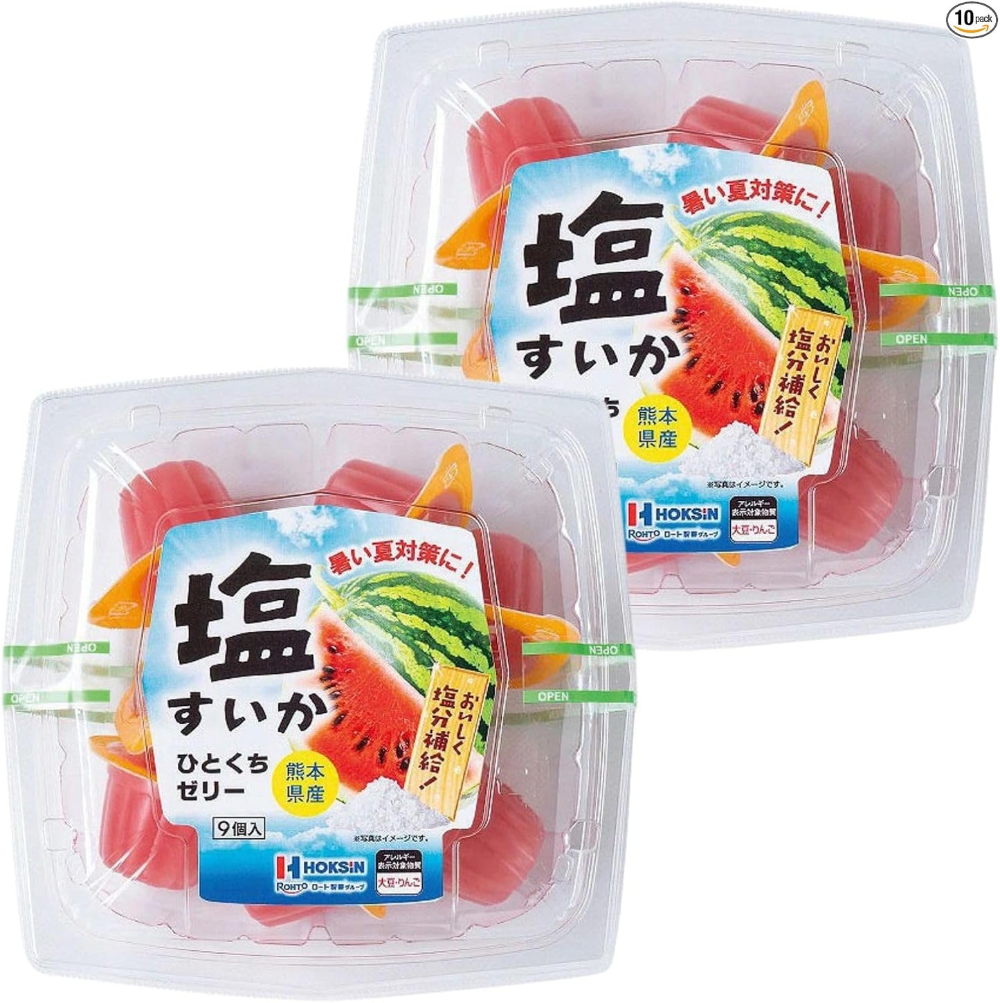 Hokushin Foods Hitakuchi Jelly, 0.7 oz (21 g) x 10 Packs, Freeze, Premium Fruit Juice, Sweets, Fruit Jelly, Gift, Souvenir, Treats (3 Pack, Ehime Prefecture)
