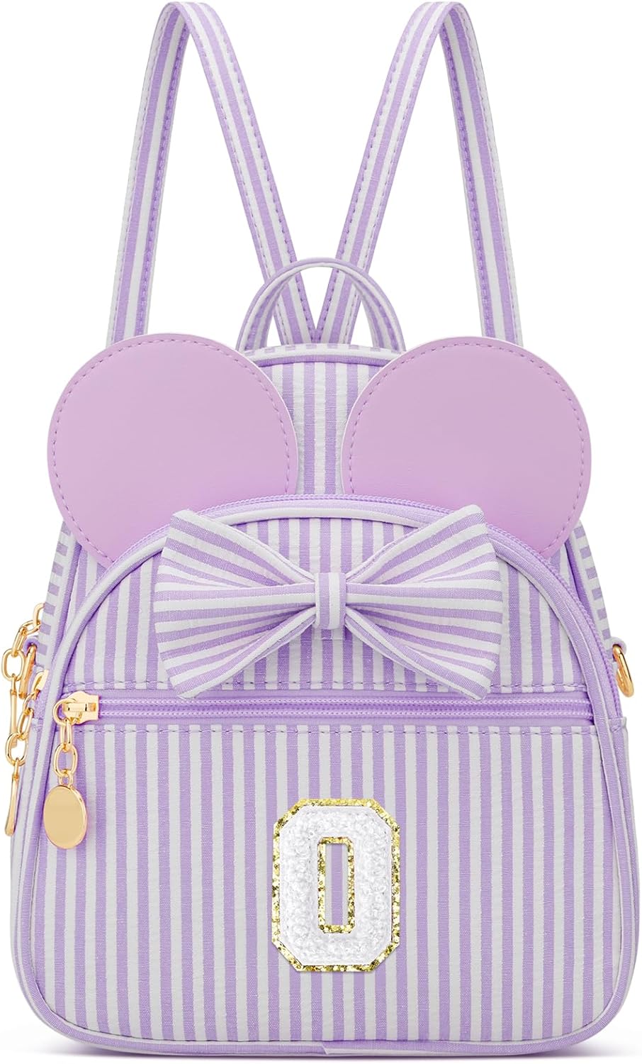 Regalo de cumpleaños personalizado para niñas pequeñas, mochila pequeña con inicial para niñas pequeñas, lindo mini bolso para niños de 3 a 10 años, rosa A