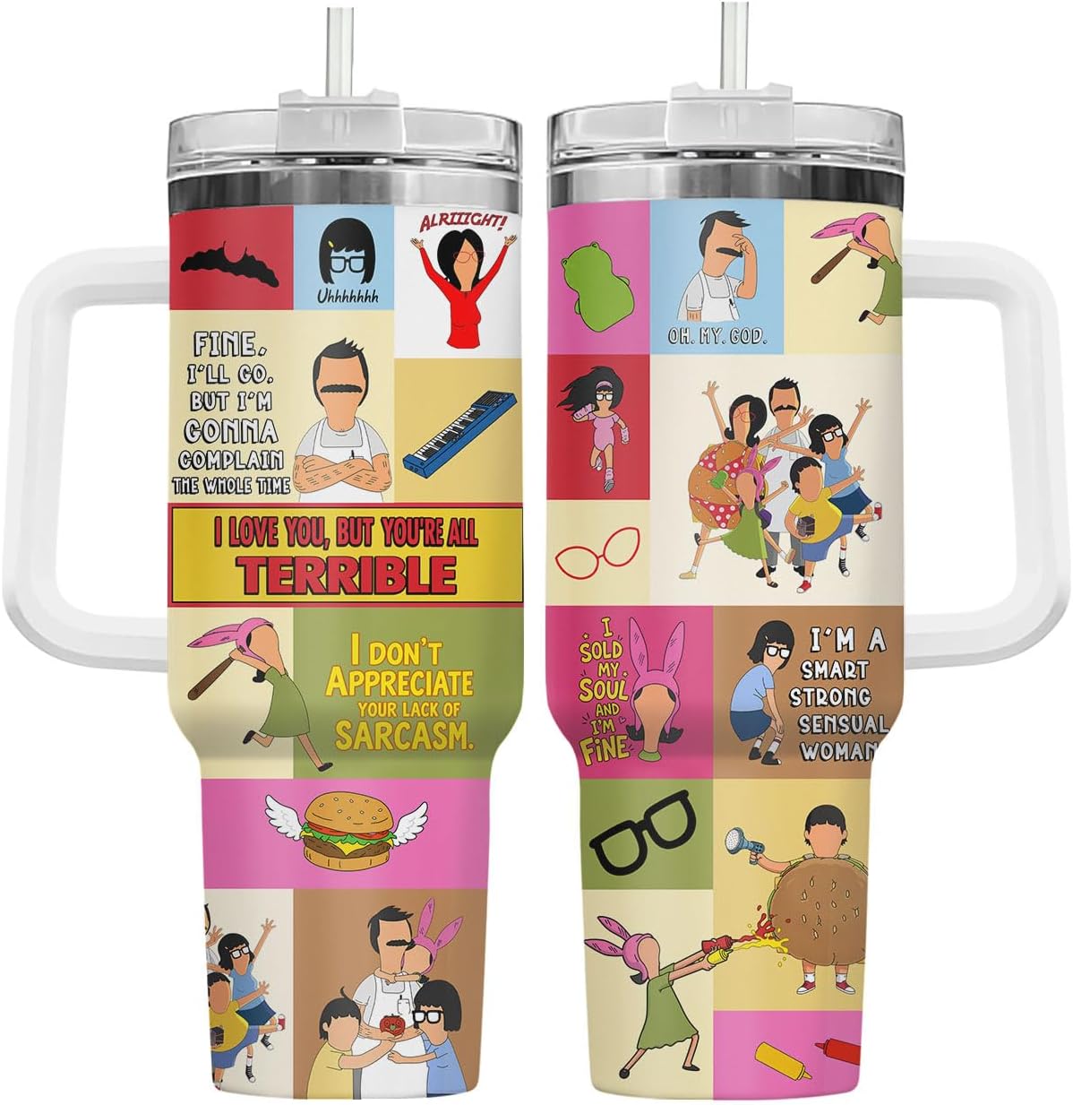 34HD Vaso de princesa rana de 40 onzas, taza de viaje aislada de acero inoxidable con asa y tapa con pajilla, regalo de cumpleaños, taza de películas de princesa de cuento de hadas para mujer