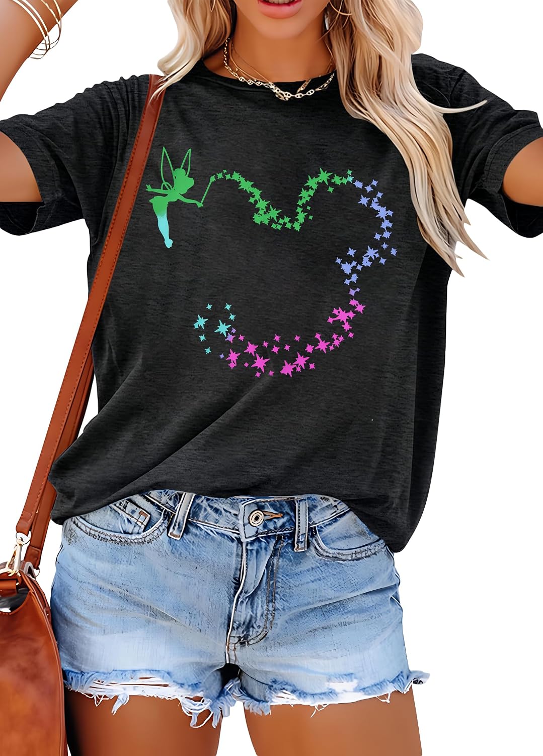 Camisetas de princesa mágica para mujer: camiseta de Magic Kingdom, camiseta de princesa, divertida camiseta familiar para vacaciones, camiseta casual para vacaciones