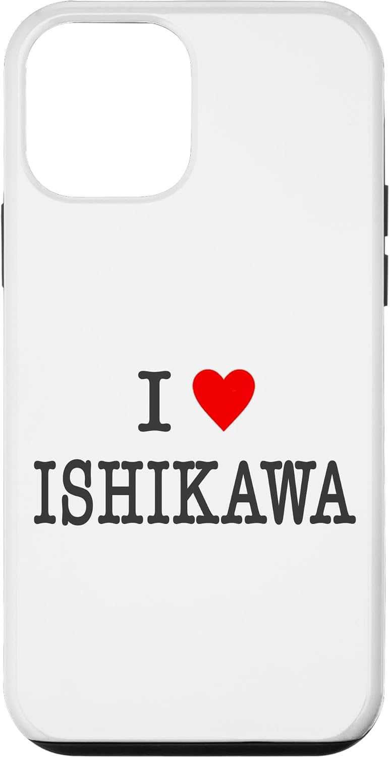 アイラブ・ISHIKAWA 石川（I Love ハート）【47都道府県】ジモT ティ 地元愛 旅行 グッズ お土産 面白 スマホケース iPhone 7 Plus/8 Plus 用