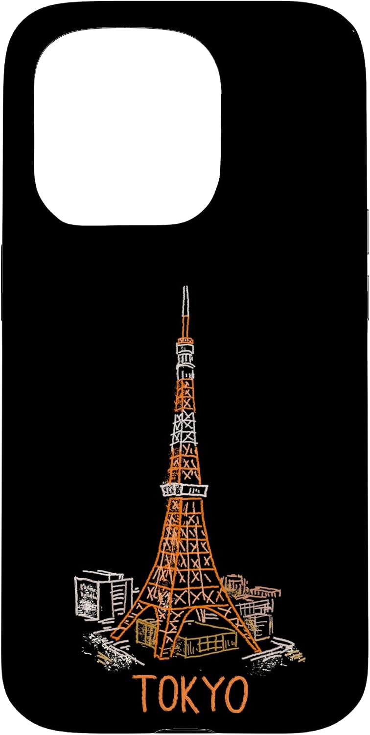 Tokyo Tower Japan Travel Souvenir City Landmark Gift Smartphone Case for iPhone 15 Plus