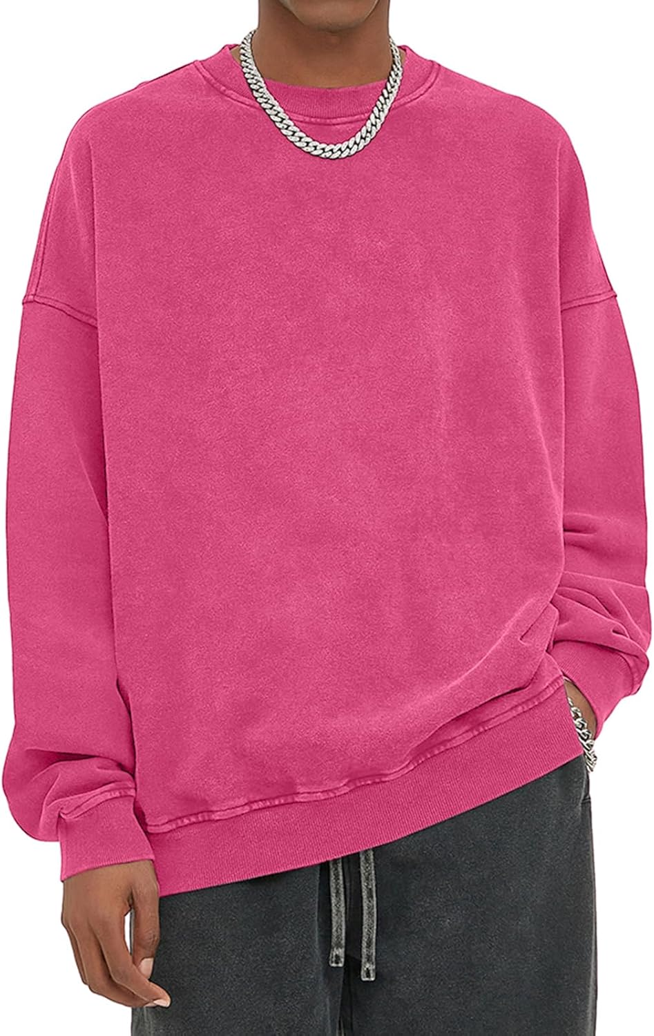 KEEPSHOWING Sudaderas con capucha de gran tamaño para hombre, estilo vintage, para parejas, con lavado ácido, sudaderas con capucha para hombre, ropa de calle