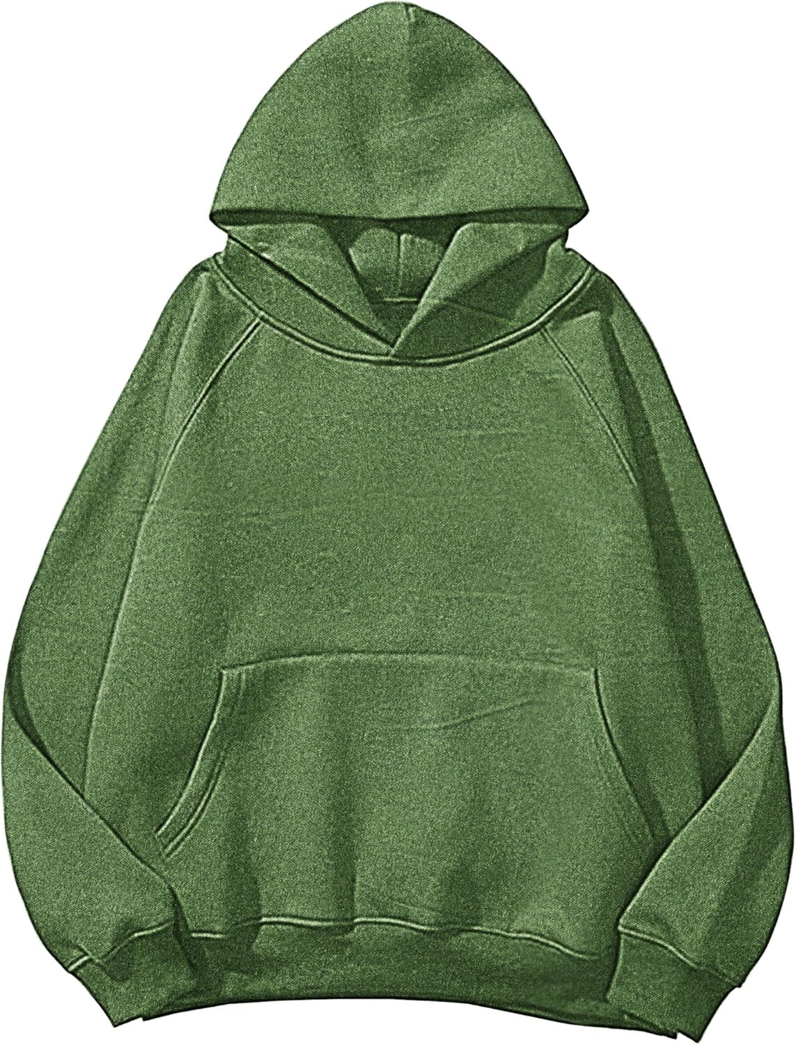 Lauweion - Sudaderas con capucha básicas de forro polar para mujer, con estampado de letras, manga larga, bolsillo canguro, hombros caídos, estilo holgado