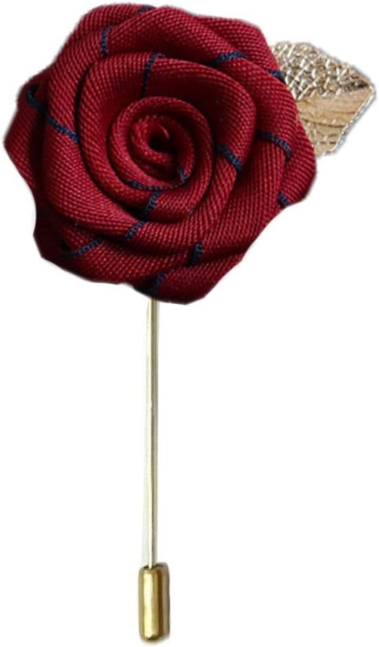 Flairs New York Esenciales del Caballero Premium Broche de Solapa de Flor Hecho a Mano