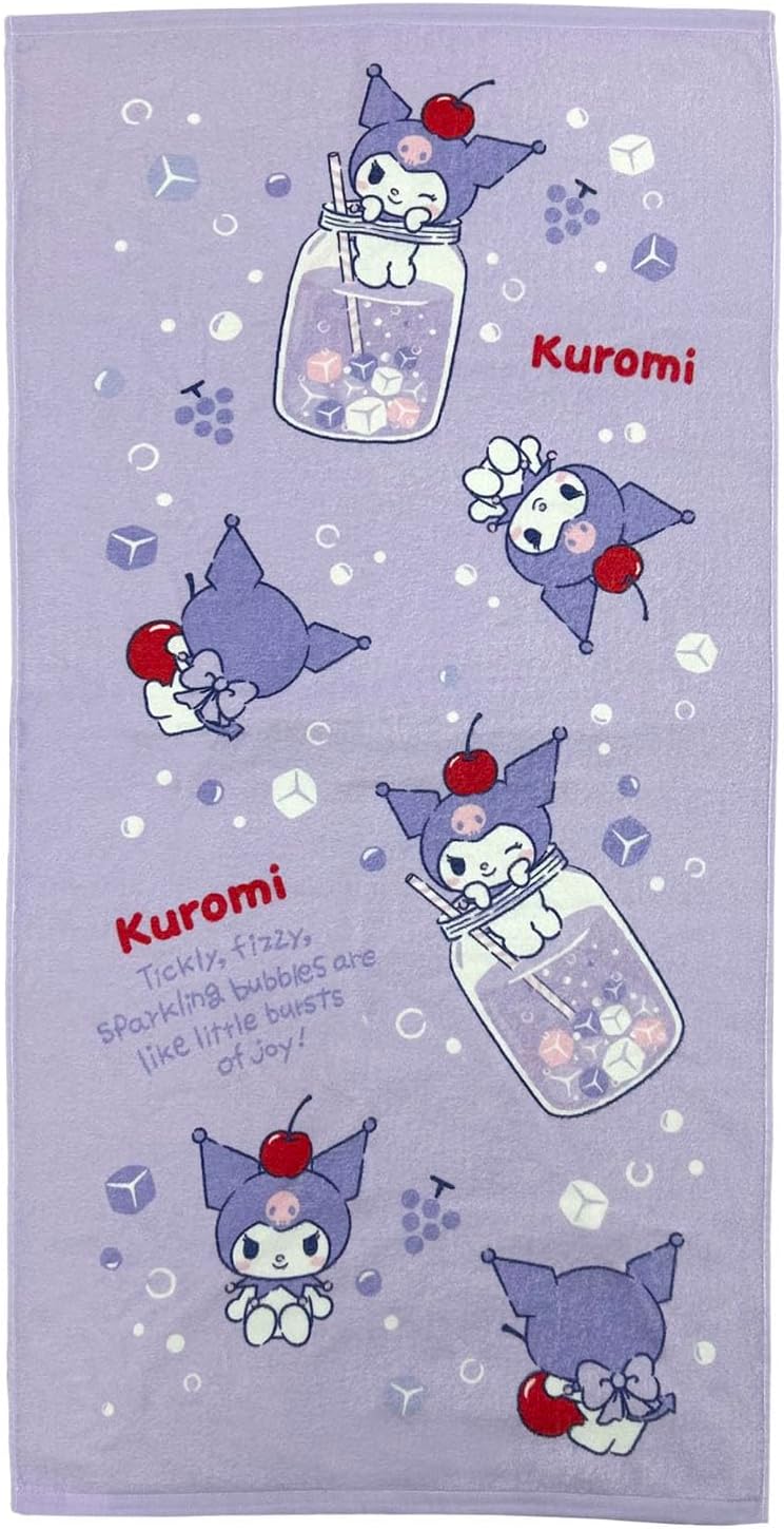 Nomura Towel Sanrio Characters Pochacco Bath Towel, 1 Piece, 23.6 x 47.2 inches (60 x 120 cm), 100% Cotton
