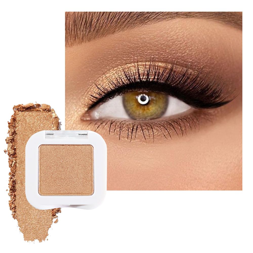 FeiCuiYun Paleta de sombras de ojos con brillo, purpurina y destello para mujeres mayores, blanco perla plateado con brillo, purpurina y efecto metálico holográfico, crema iridescente, sombra de ojos