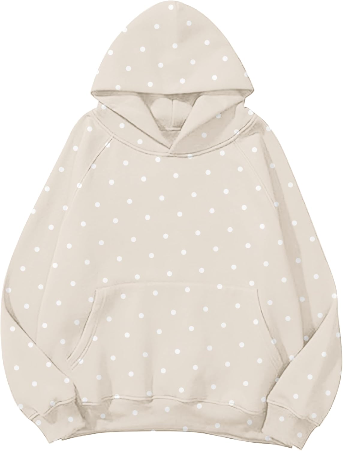 Lauweion - Sudaderas con capucha básicas de forro polar para mujer, con estampado de letras, manga larga, bolsillo canguro, hombros caídos, estilo holgado