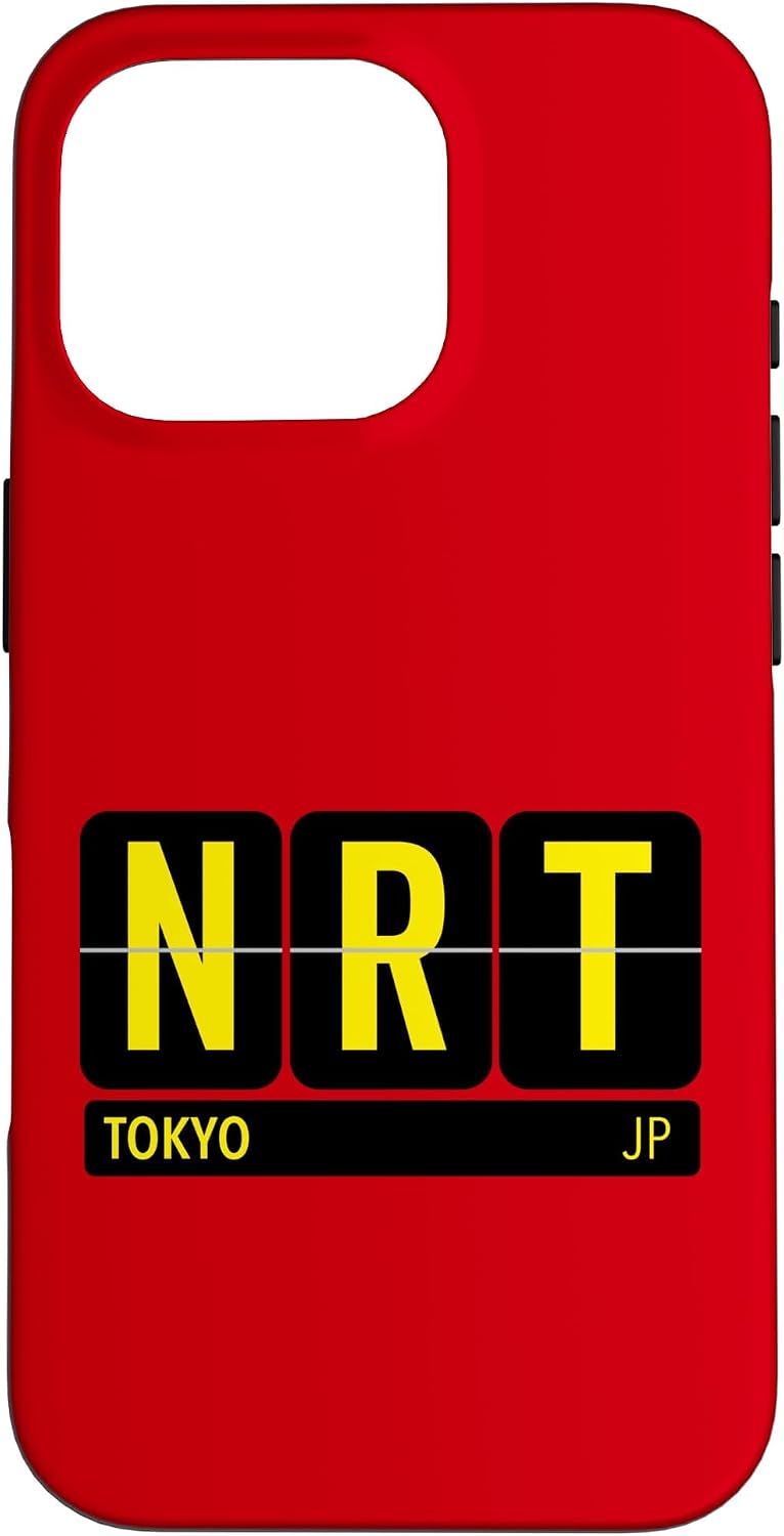 NRT 東京 日本 旅行 お土産 イエロー文字 スマホケース iPhone 11 用