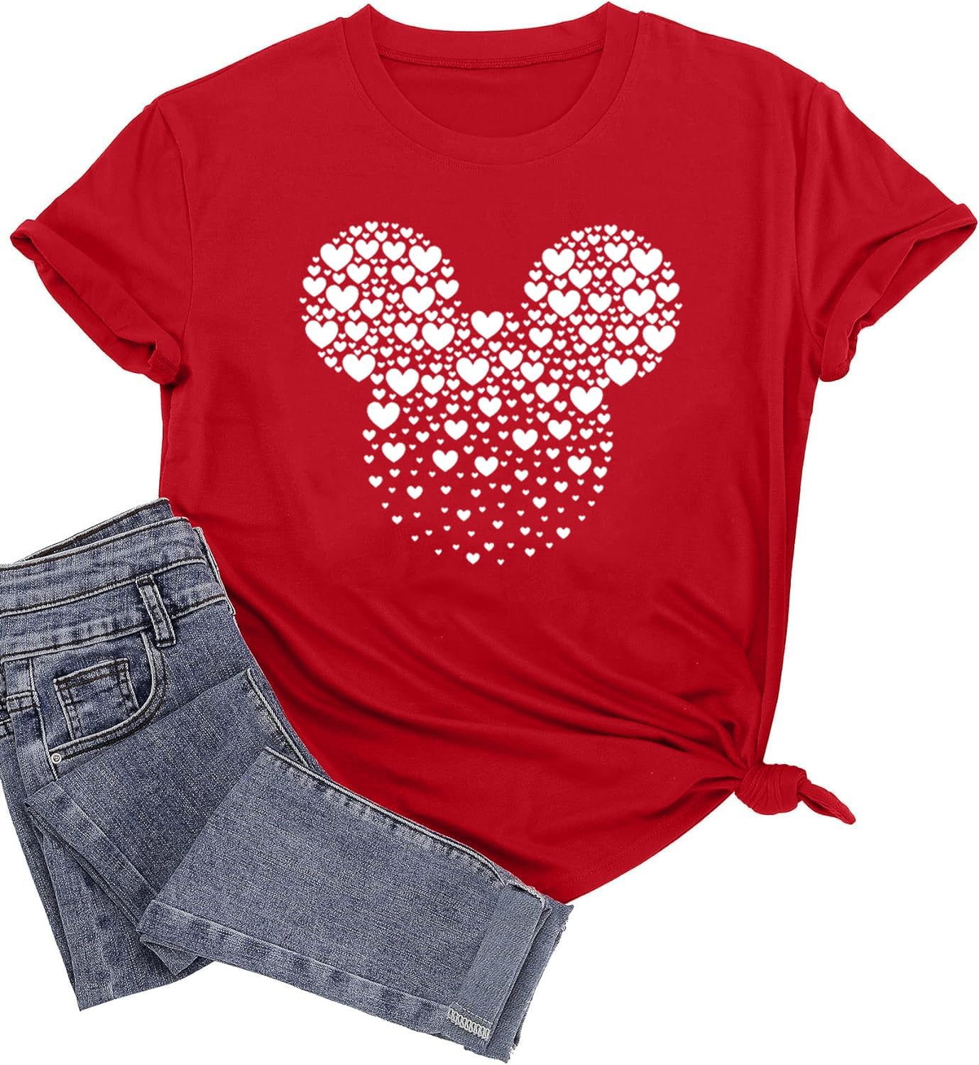 Camiseta de manga corta con diseño de castillo mágico para mujer, diseño de hadas, informal, para vacaciones, vacaciones