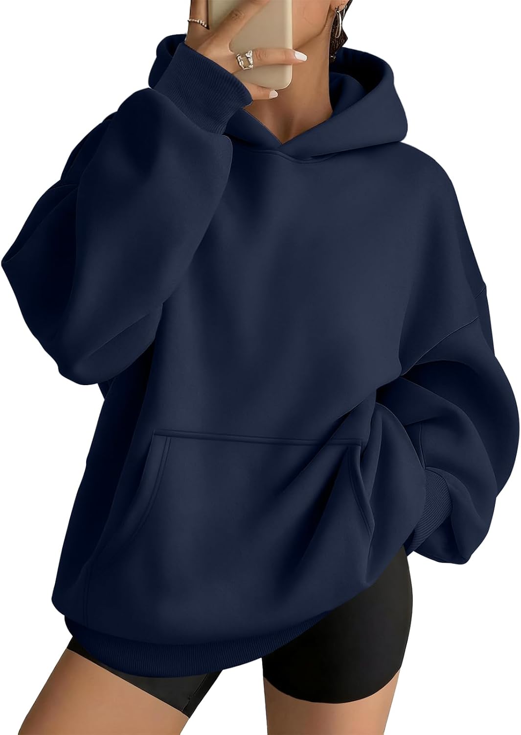 AUTOMET Sudaderas con capucha grandes para mujer, de vellón, modernas, sudaderas con cremallera 2026 | Comfrt Wear, Oversized Fit Soft Fleece Pullover, Perfect For Trendy Streetwear, College Outfits, And Daily Home Wear