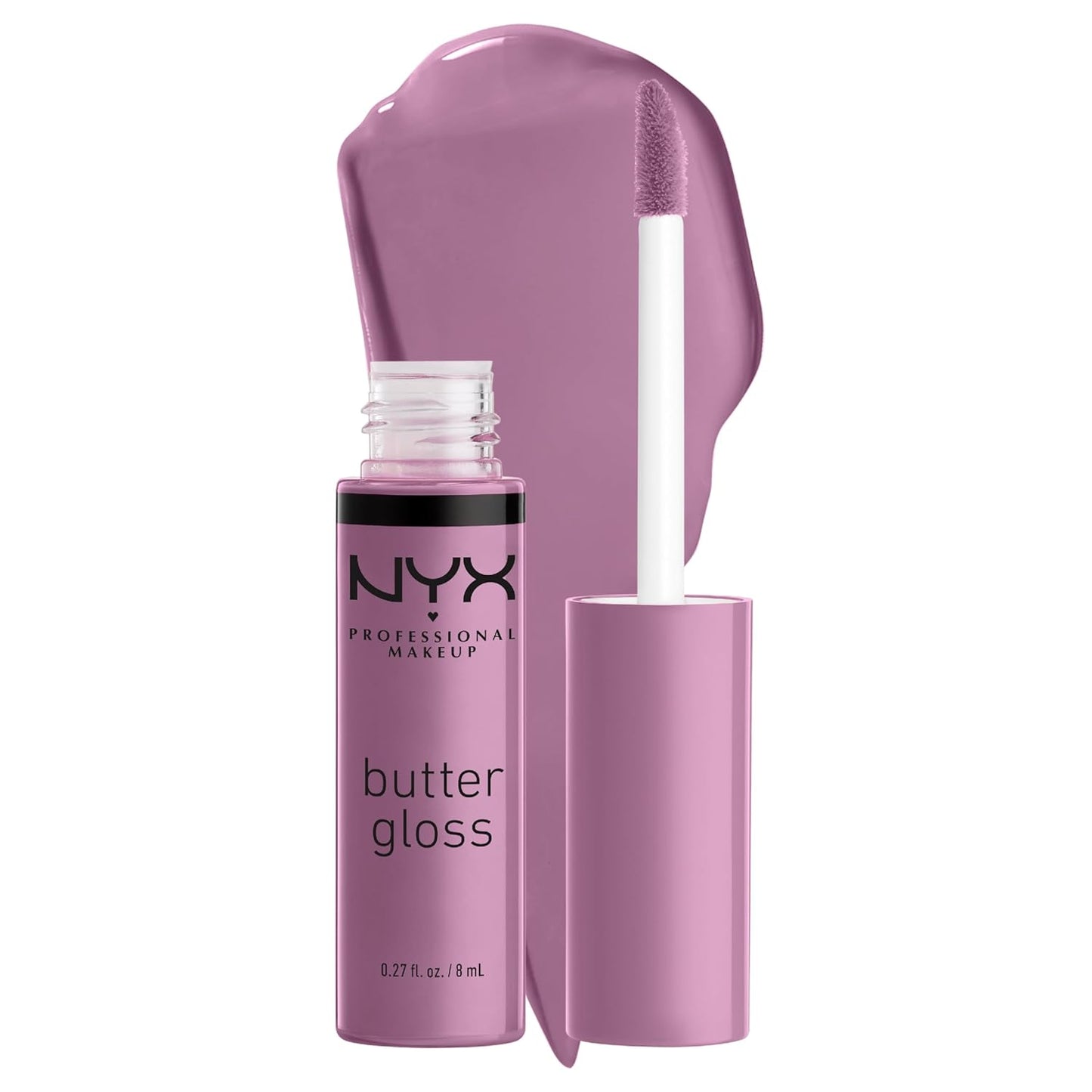 NYX MAQUILLAJE PROFESIONAL Brillo de mantequilla, brillo de labios no pegajoso - Tiramisu (Brown)