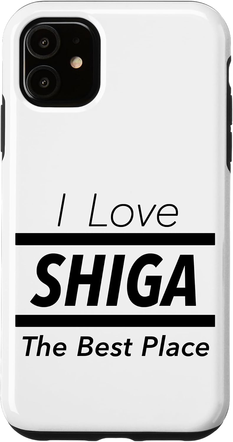 アイラブ・SHIGA 滋賀（I Love）JIMO-T【47都道府県】JIMO-T ジモティ プレゼント お土産 面白い スマホケース iPhone 13 用