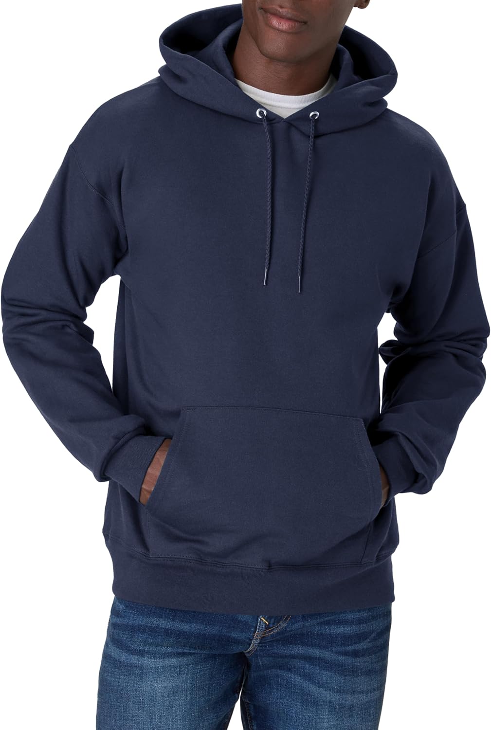 Hanes Sudadera con capucha de forro polar pesado para hombre, sudadera de algodón para hombre