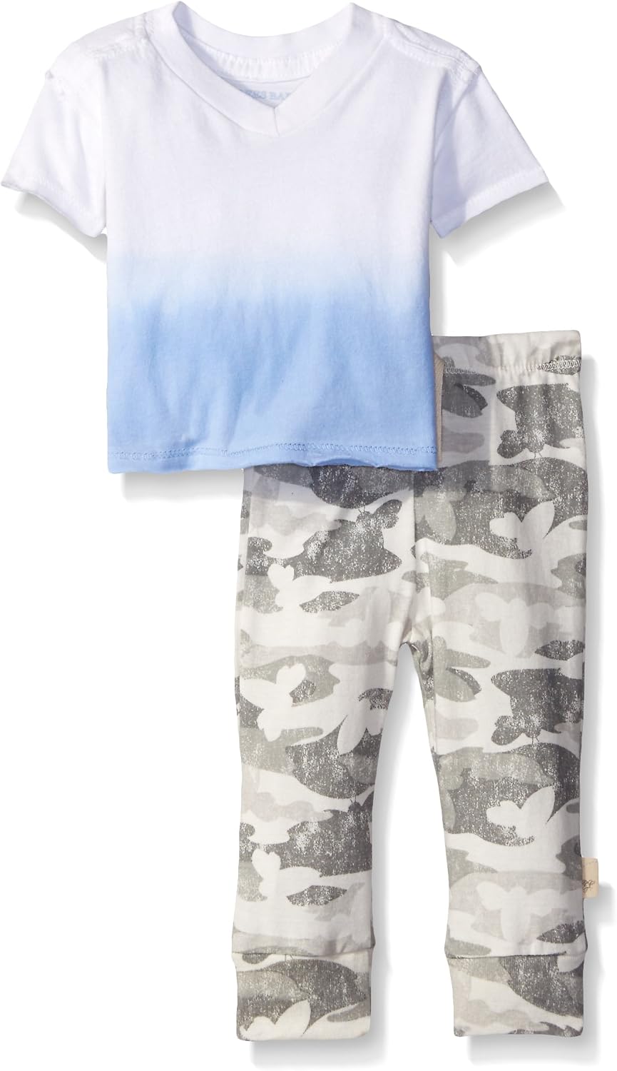 Burt's Bees Baby Camisetas para Bebés Niños, Camisetas de Manga Corta y Larga con Cuello en V y Cuello Redondo para Bebés y Niños Pequeños, 100% Algodón Orgánico
