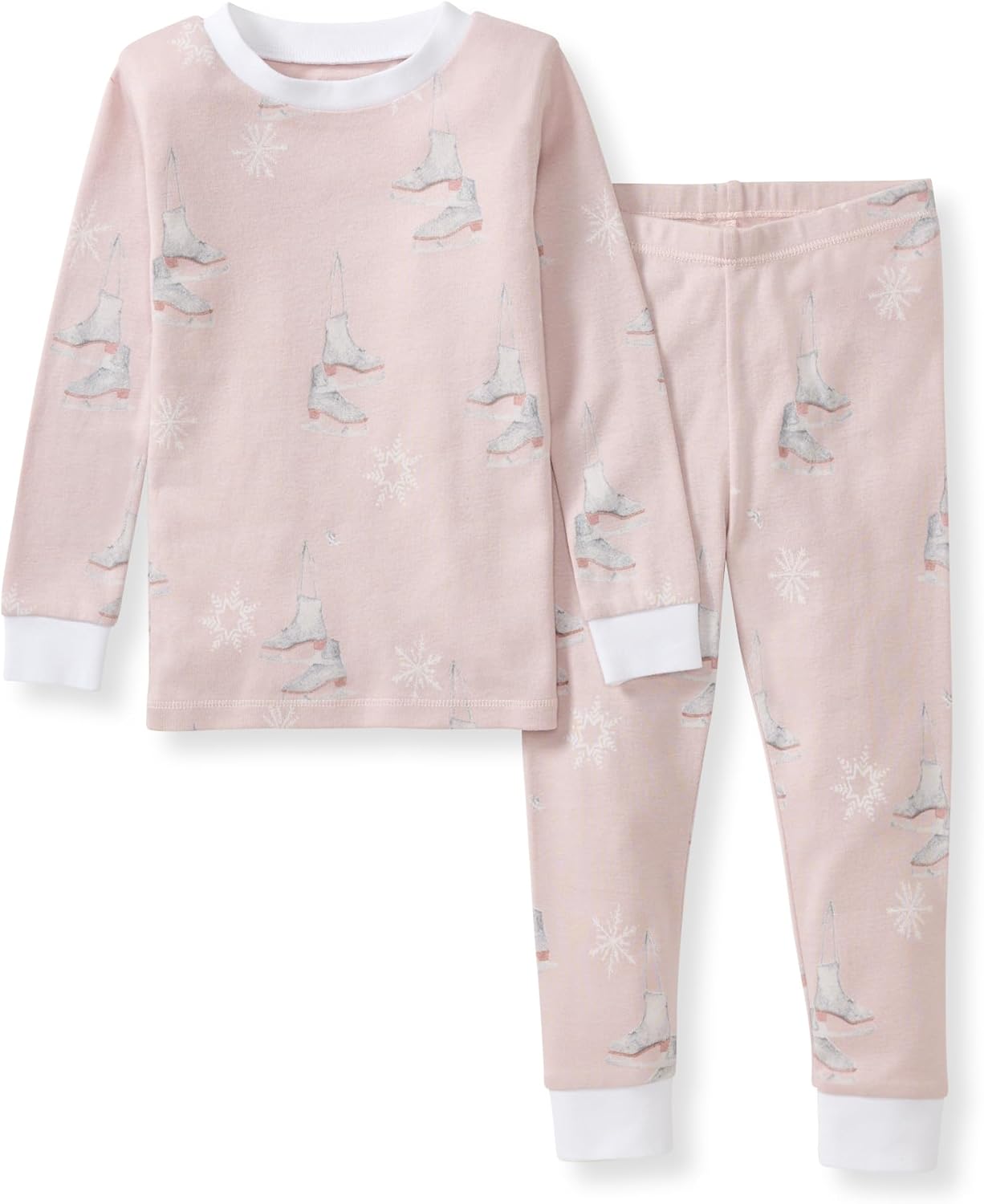 Burt's Bees Baby Pijama de algodón orgánico para niñas, conjunto de pijama para niños pequeños, 2 piezas