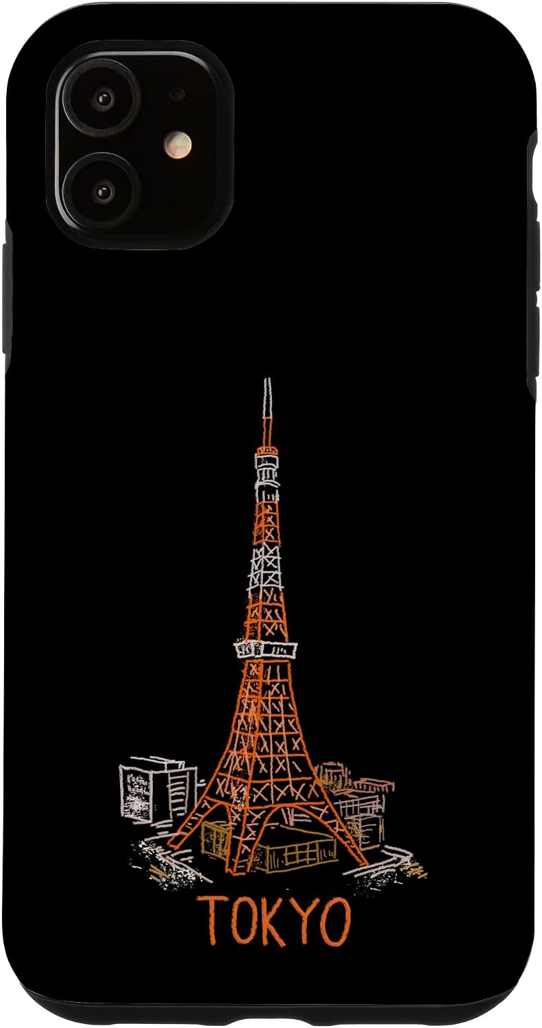 Tokyo Tower Japan Travel Souvenir City Landmark Gift Smartphone Case for iPhone 15 Plus