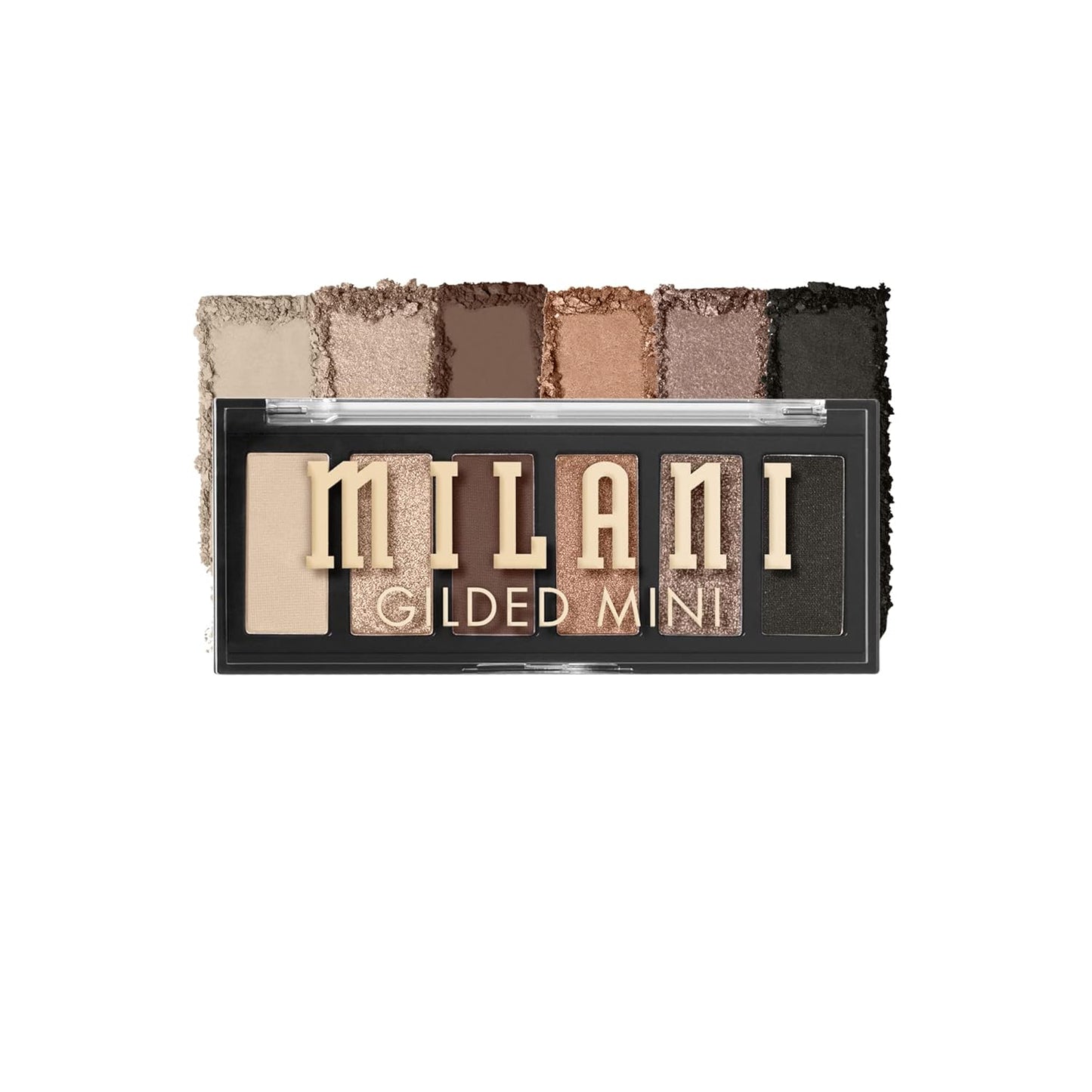 Milani Mini paleta de sombras de ojos dorada con 6 tonos mate y brillantes - Whiskey Business