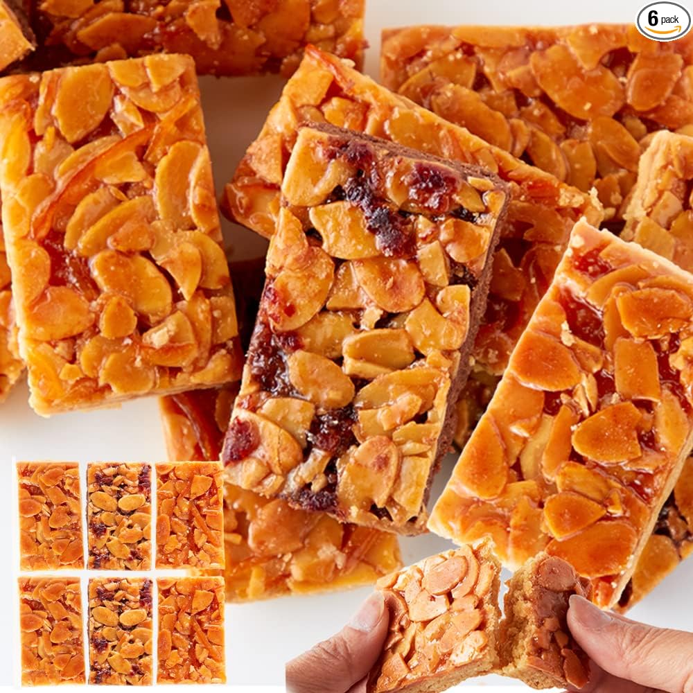 Natural Life Imperfect Almond Florentine (6 Pieces), Produced in Hokkaido, Baked Confectionery, Western Confectionery, Premium Sweets, French Sweets, Traditional Sweets, Sweets, Confectionery, Snacks