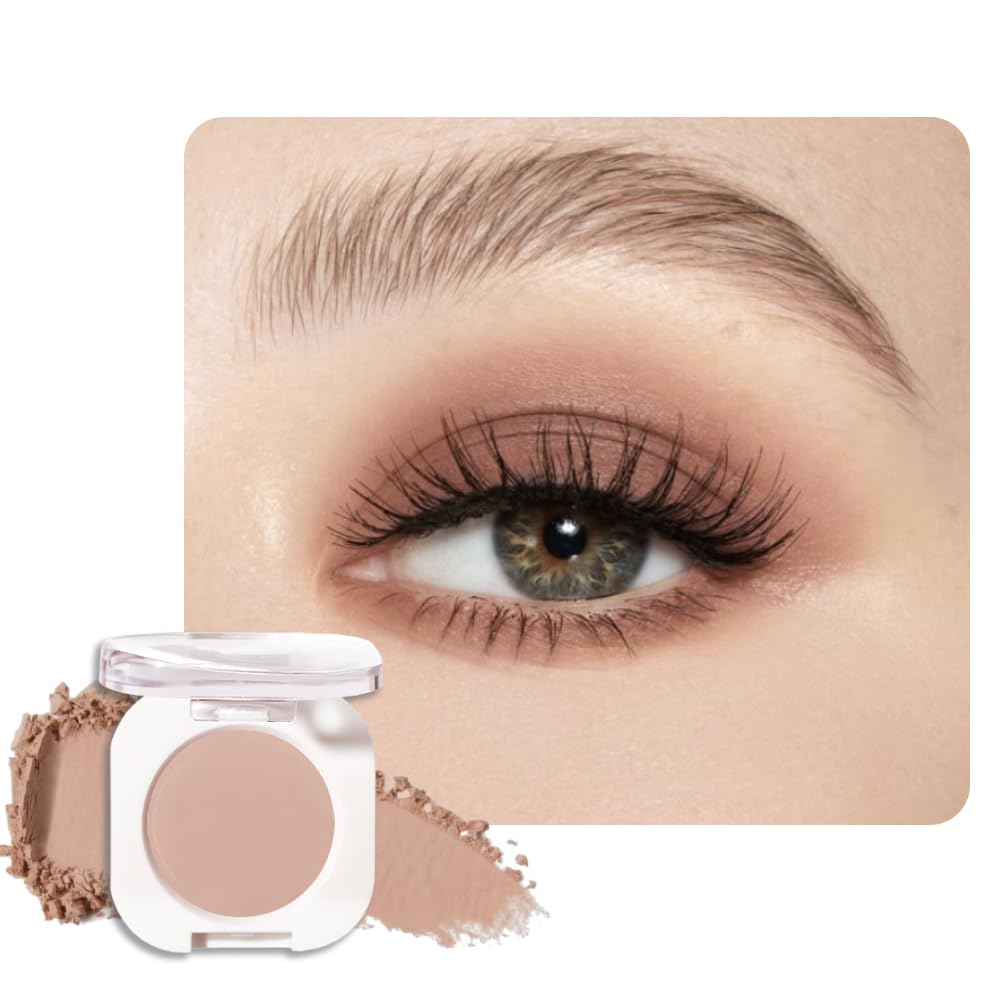 FeiCuiYun - Paleta de sombra de ojos mate monocromática, sombra de ojos verde bosque mate para mujeres mayores, mini sombra de ojos prensada pigmentada impermeable, vegana, con talco, libre de