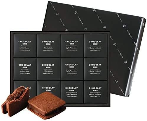 Vanilla Beans, Showcola (Set of 2), Chocolate Gift | お菓子 (手提げ袋付き 個包装) 詰め合わせ 菓子折り お返し プレゼント 手土産 スイーツ チョコ チョコサンド
