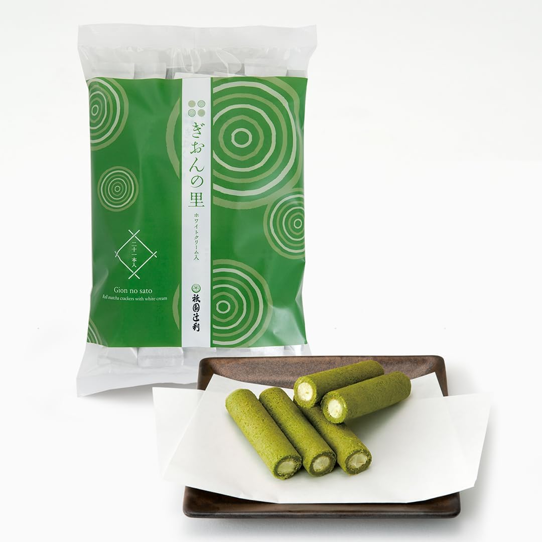 Gion Tsujiri Gion no Sato 15-Piece Individually Wrapped Crackers, Matcha Sweets, Kyoto Souvenir, Hand-Delivered Gift, Workplace Gift, Celebration, Return Gift, Gift, Thank You, Small Package, Japanese