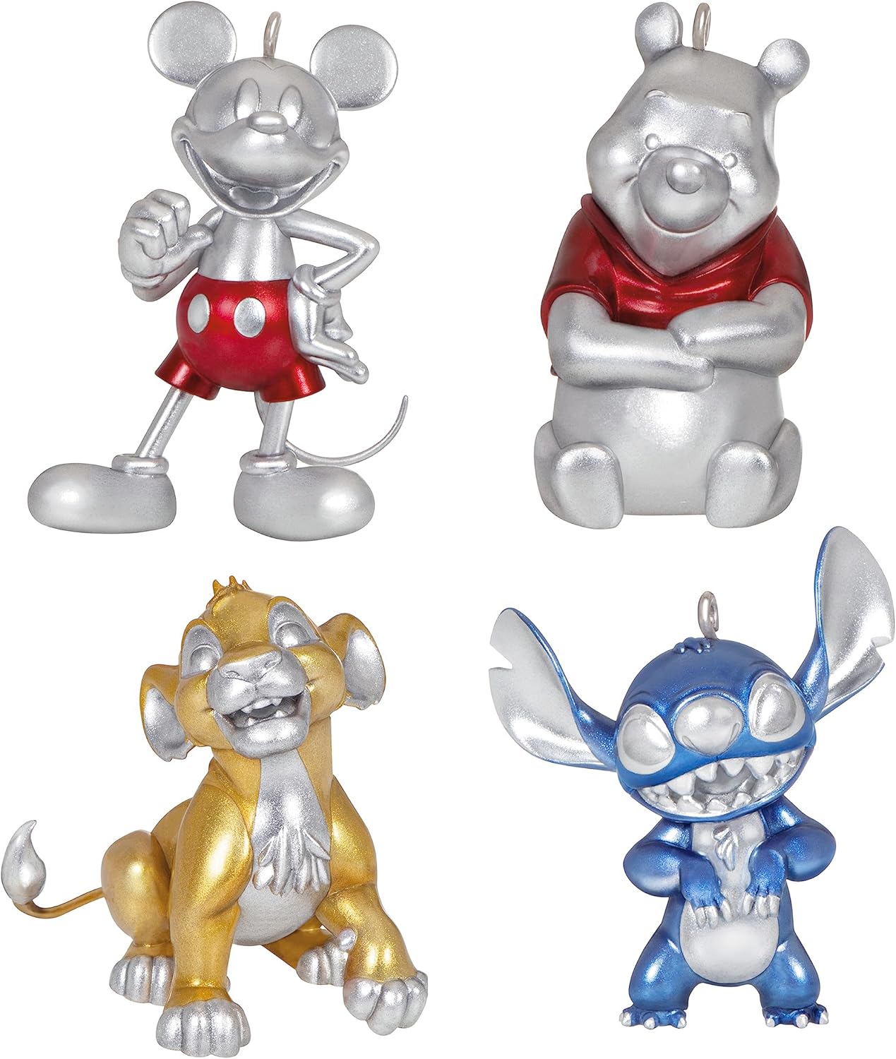Hallmark Keepsake Adorno navideño 2021, estatua de narradores de Mickey Mouse de Disney
