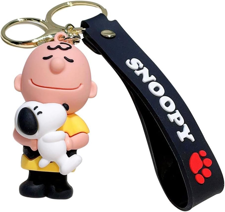 Catwo Snoopy Keychain Car Keychain Cute Bag Charm Anime Accessories Popular Goods Cell Phone Decoration