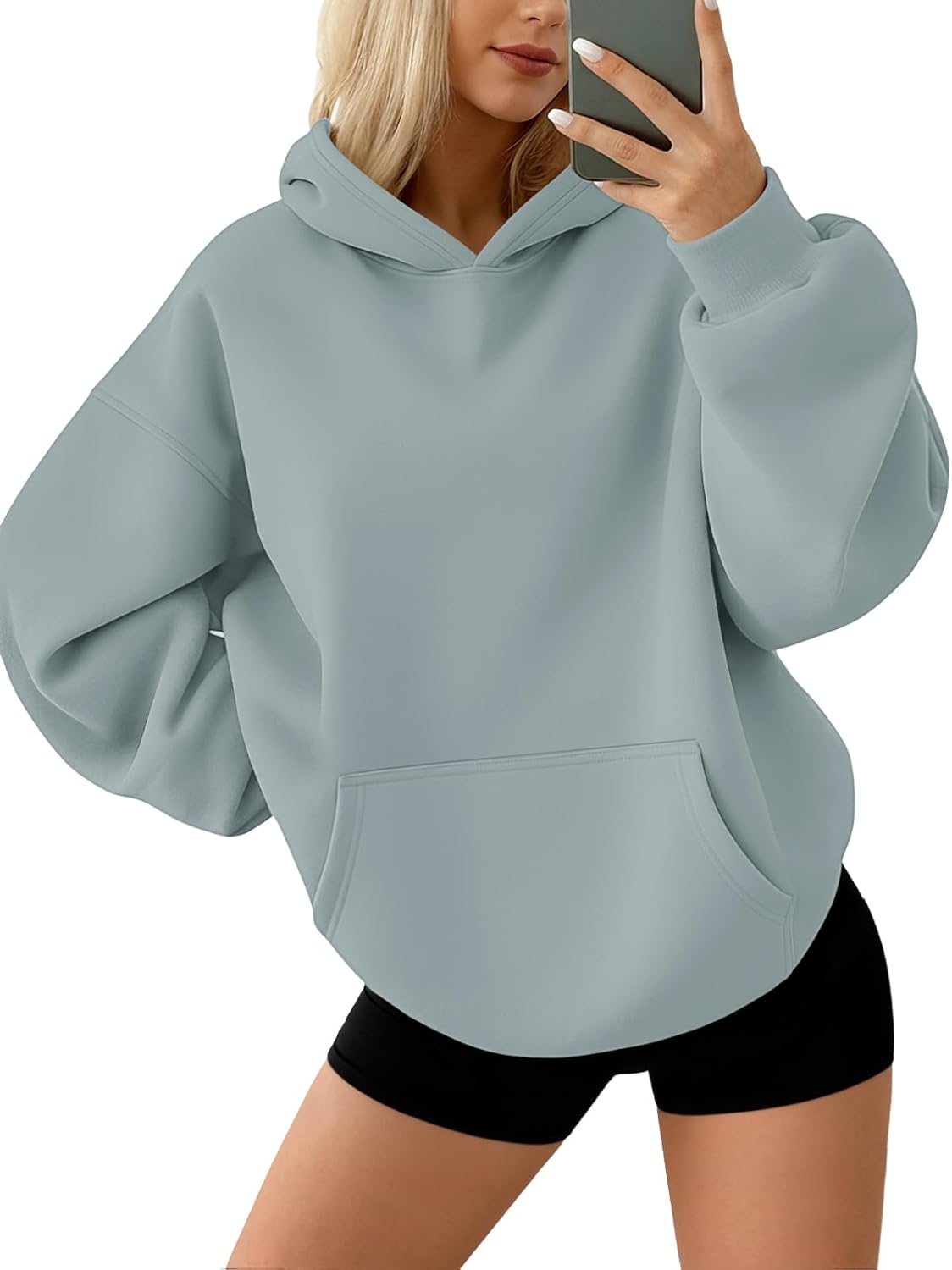 AUTOMET Sudaderas con capucha de forro polar de gran tamaño para mujer, ropa de otoño | Trajes de moda 2026 Suéteres casuales Ropa de invierno Y2k con bolsillos