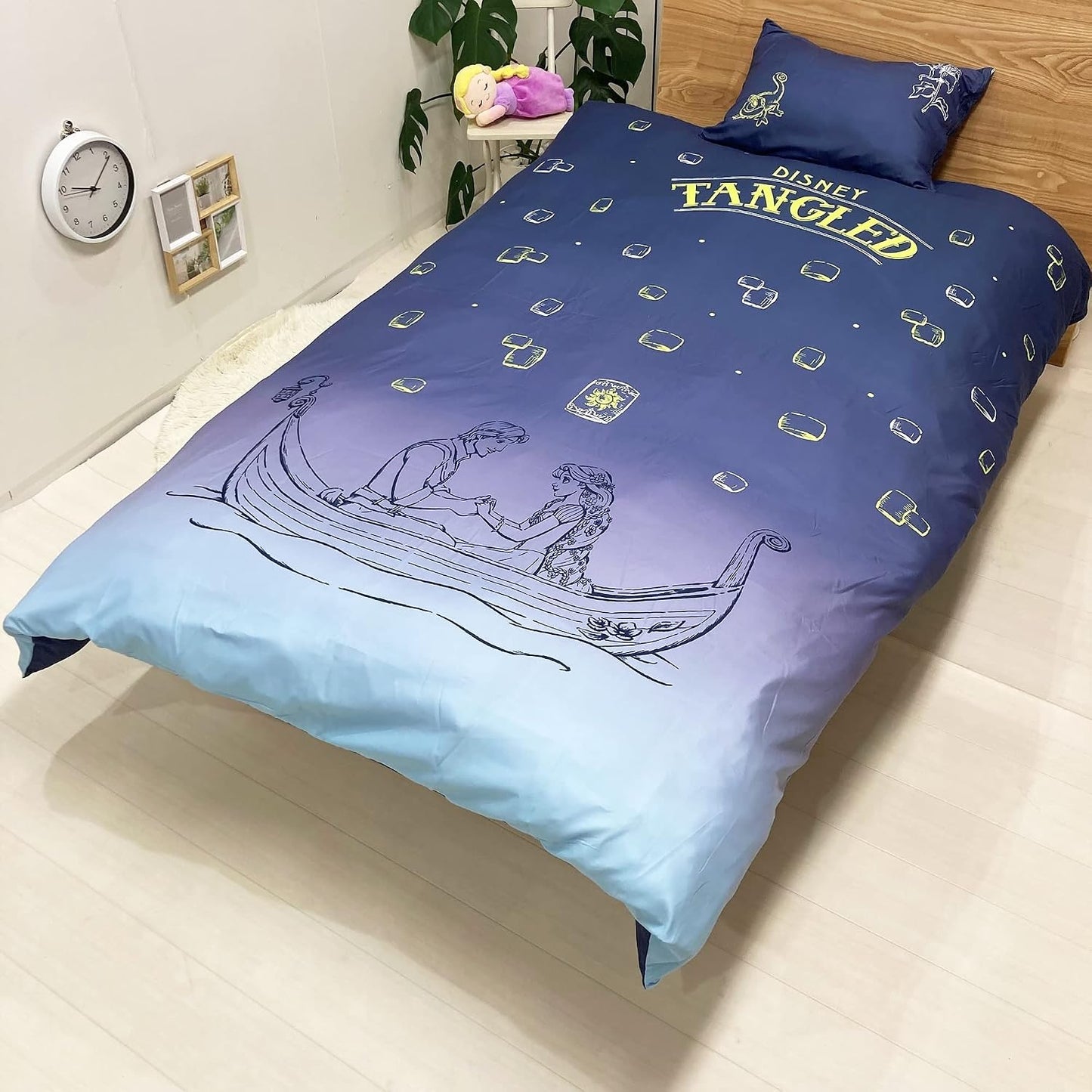 MORIPiLO Sanrio Duvet Cover and Pillowcase Set with Frills, Single (Hello Kitty Soft Peach Skin) Pink, 59.1 x 82.7 inches (150 x 210 cm), Cute Goods, Morishita Pillows 426100