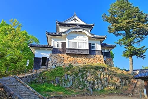 【日本の風景ポストカード】岡山県高梁市 新緑に包まれた備中松山城天守閣３ はがき お土産 ハガキ 撮影/kazukiatuko